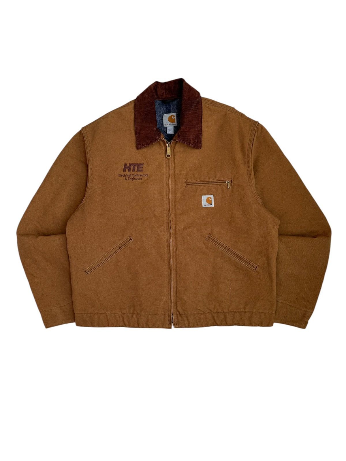 Carhartt Carhartt J001BRN Brown Detroit Jacket Made in USA Size US L / EU 52-54 / 3 - 1 Thumbnail