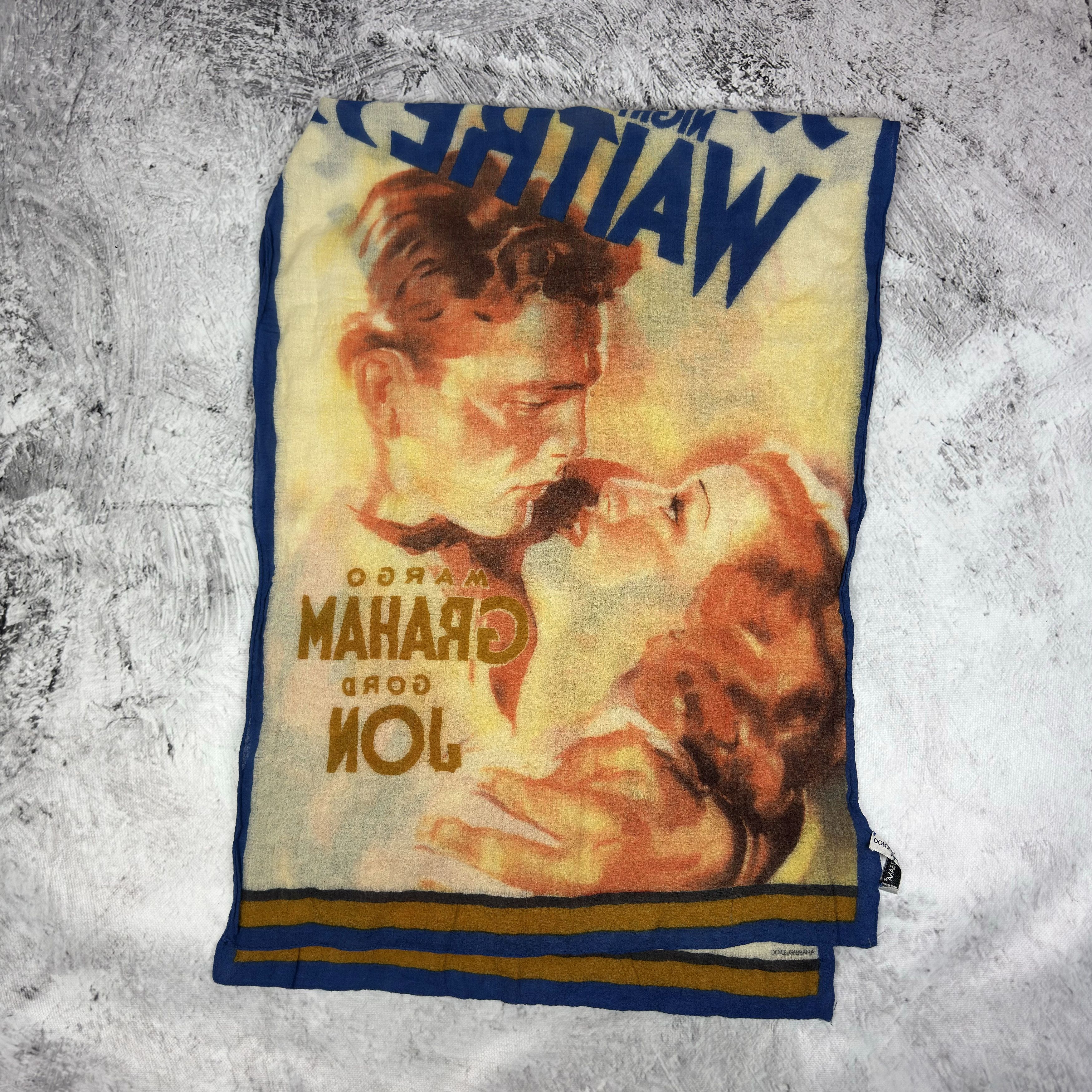 Dolce & Gabbana Dolce & Gabbana Foulards Waitress VIntage Printed Scarf Size ONE SIZE - 2 Thumbnail