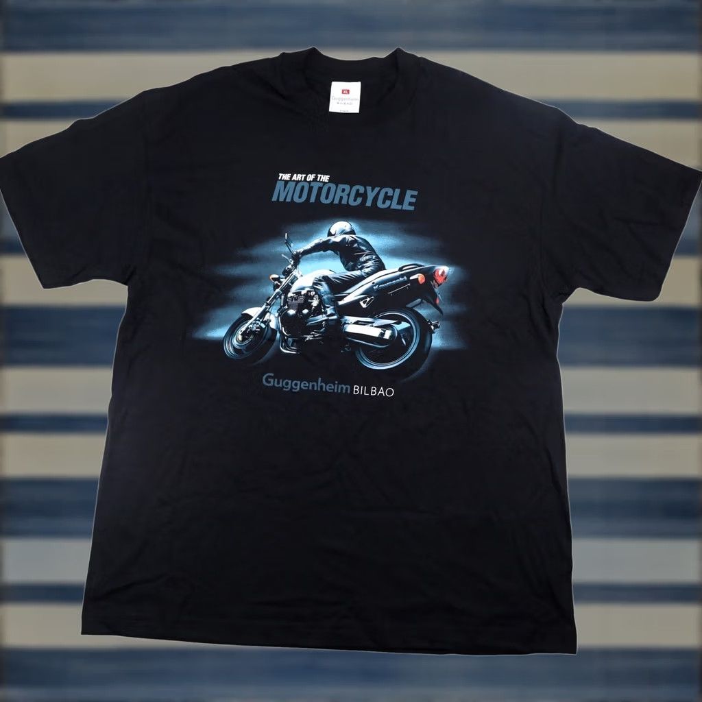Vintage VINTAGE Guggenheim Bilbao Art of the Motorcycle Exhibition XL Graphic T Shirt Mens Black XL Graphic T Shirt Size US XL / EU 56 / 4 - 1 Thumbnail
