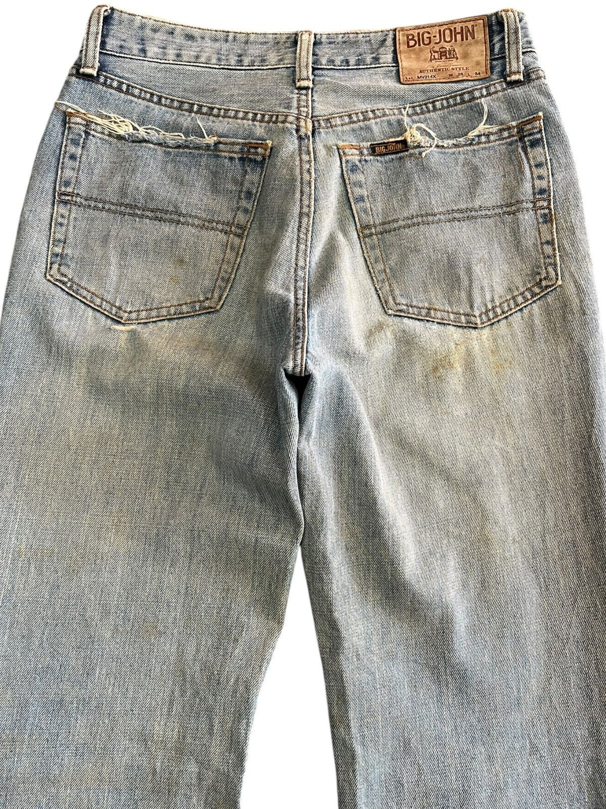 Big John × Vintage Vintage Big John Flare Distressed Denkm Size US 29 - 7 Thumbnail