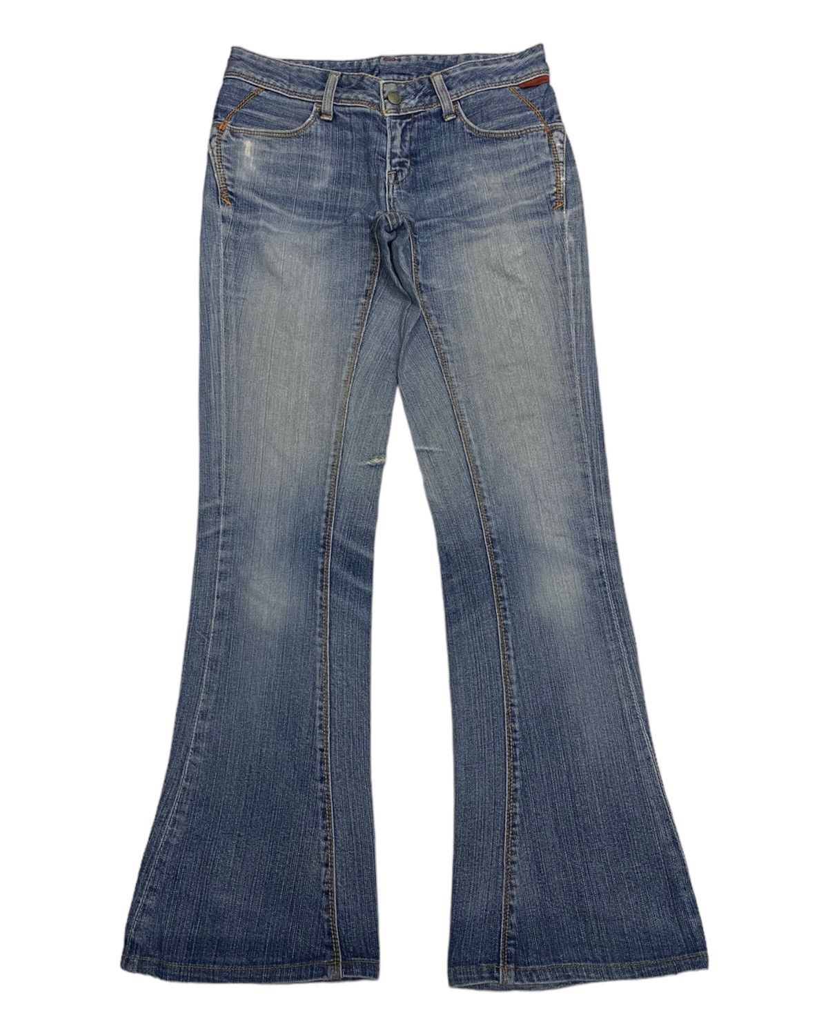 If Six Was Nine GEORGIA LOVE 🇯🇵 FLARE JEAN DISTRESSED DENIM JAPANESE BRAND Size 29" - 1 Thumbnail