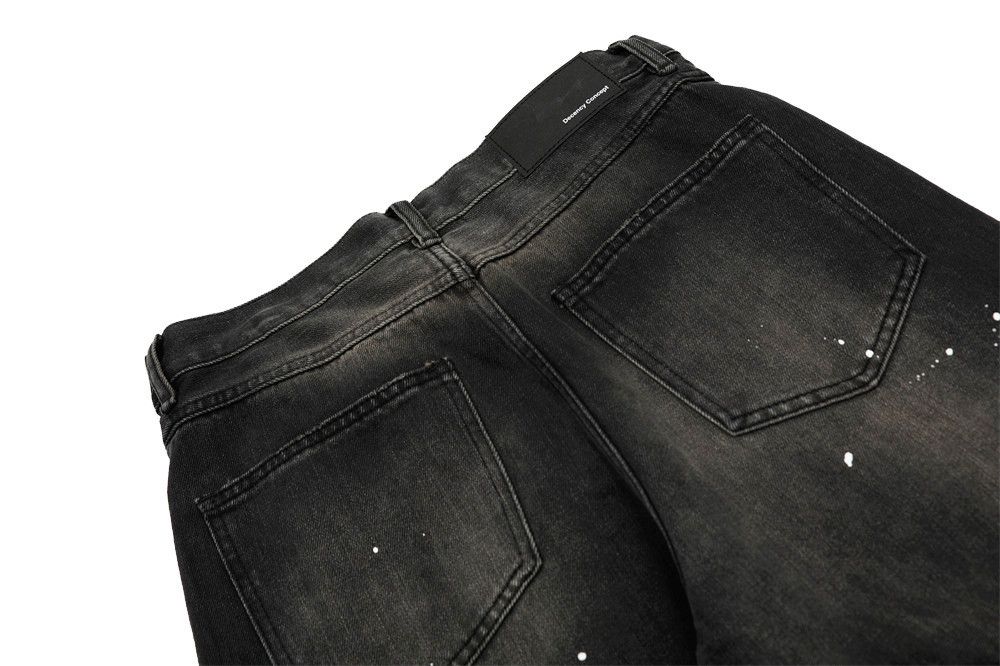 Japanese Brand × Jean Distressed washed loose ink-splashed wide-leg jeans Size US 32 / EU 48 - 6 Thumbnail