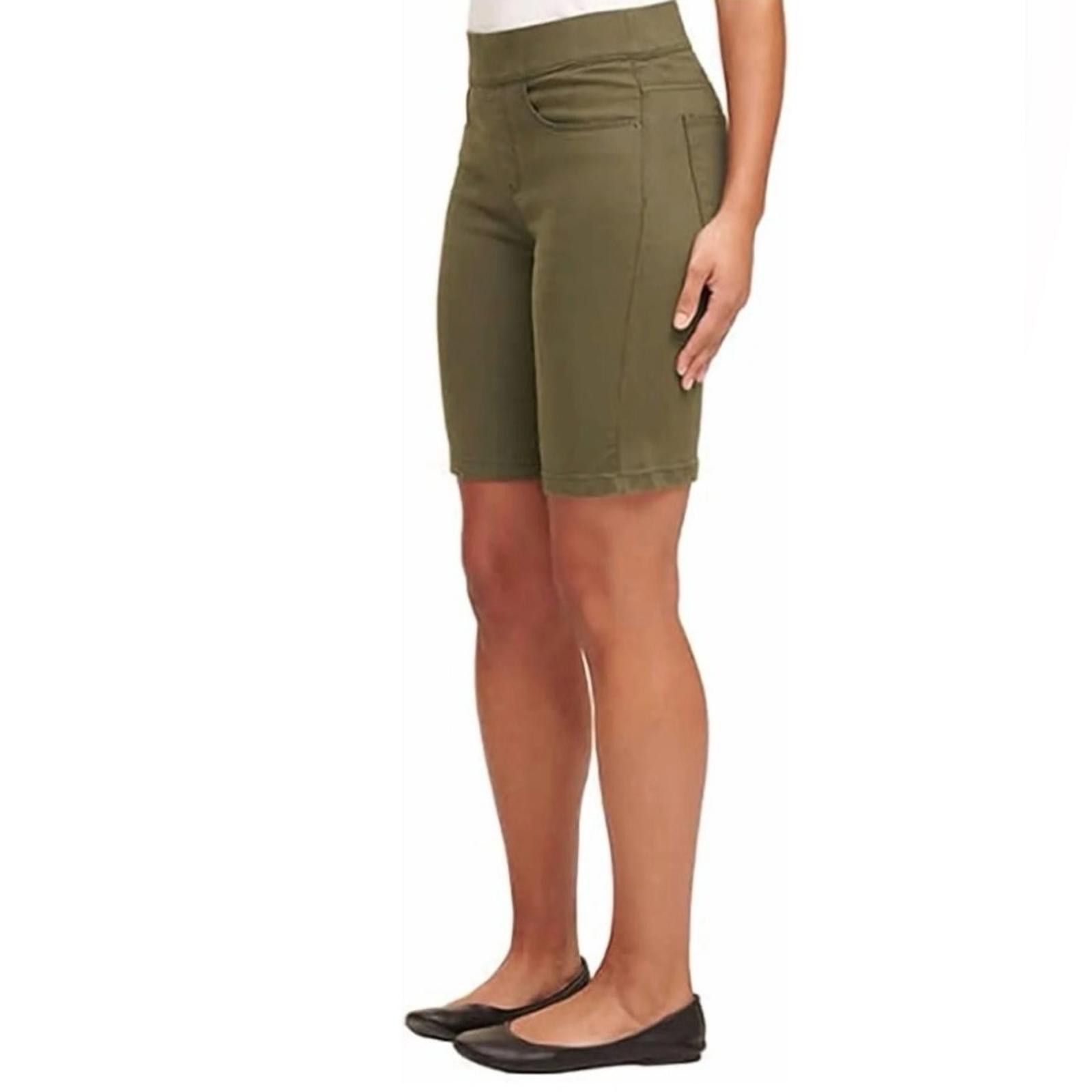 DKNY DKNY Jeans Bermuda Shorts / Olive Green / Women’s M Size 32" / US 10 / IT 46 - 2 Thumbnail