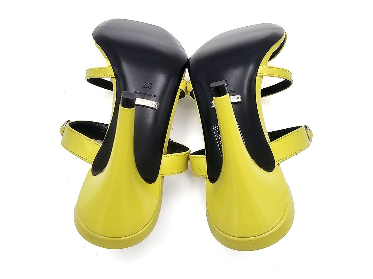 Gucci Gucci Yellow Leather Sandal Mules Womens Size 37 Size US 7 / IT 37 - 10 Thumbnail