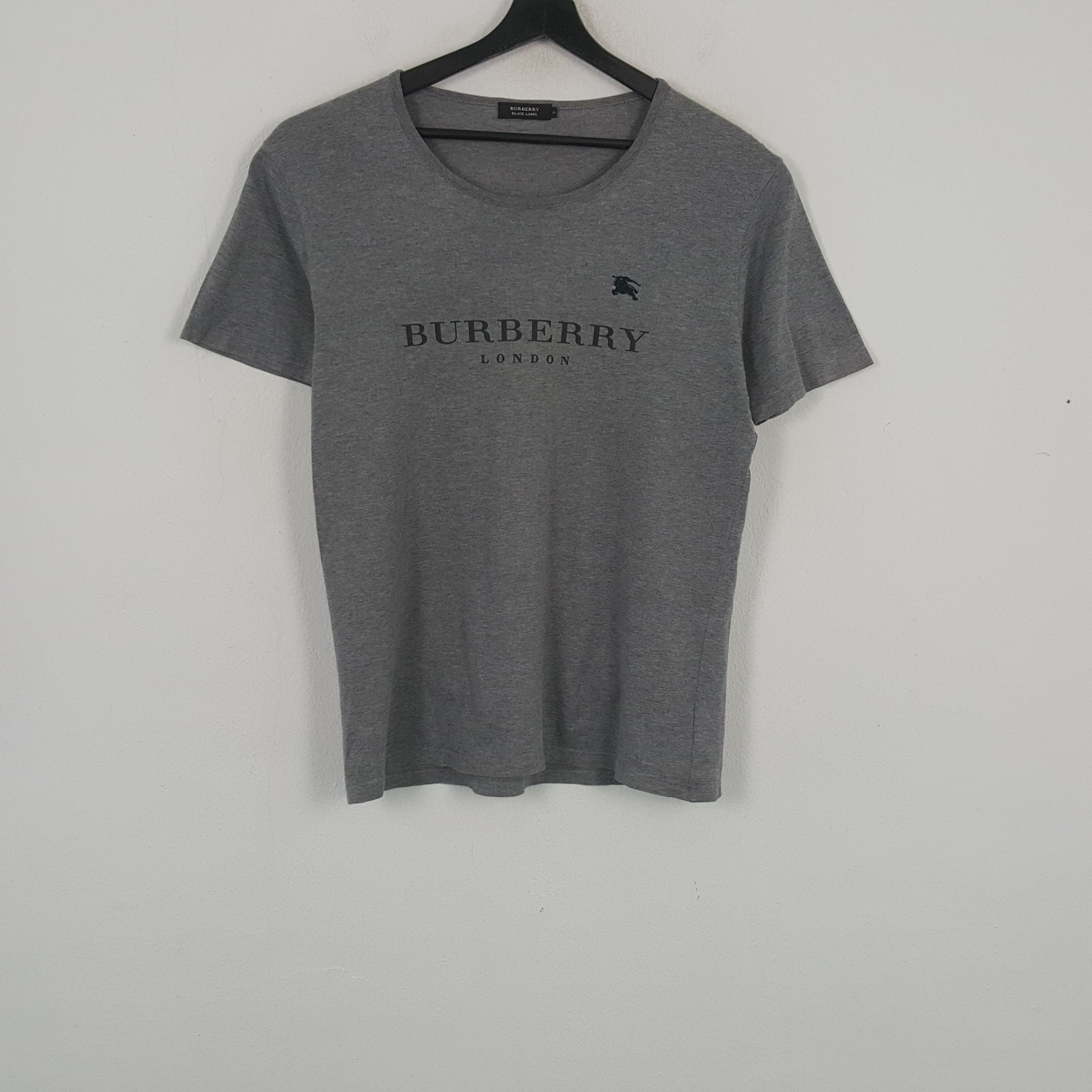 Burberry × Vintage BURBERRY Black Label Custom Art Tshirt C276N79 Size US L / EU 52-54 / 3 - 1 Thumbnail