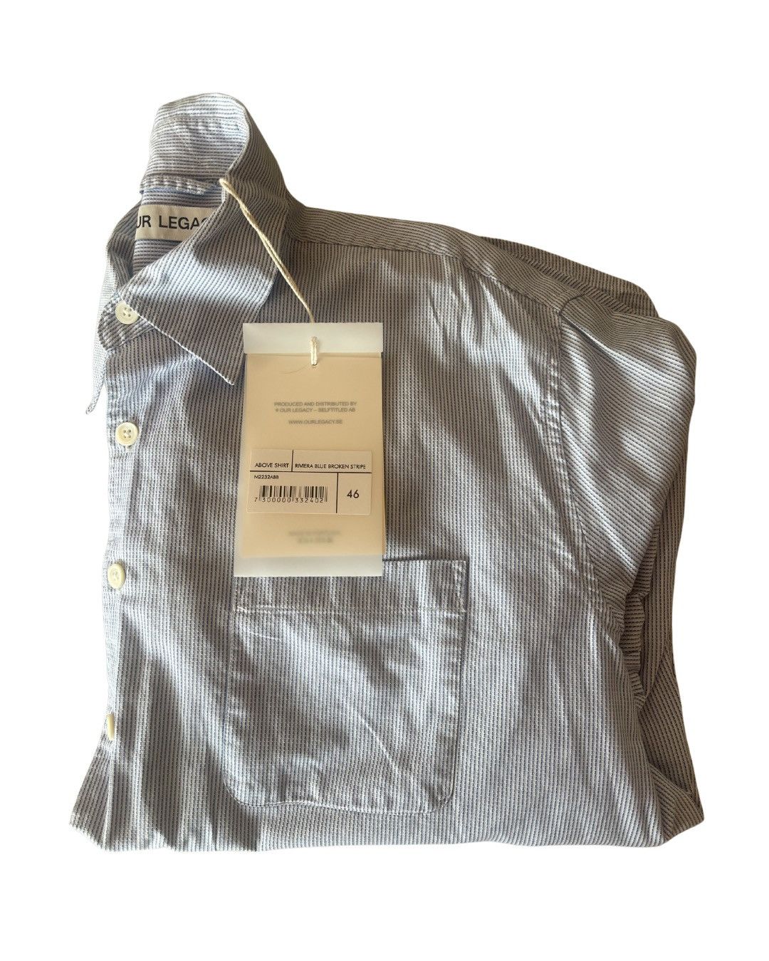 Our Legacy Borrowed BD Shirt (Dark Grey Sheer Check) | Grailed