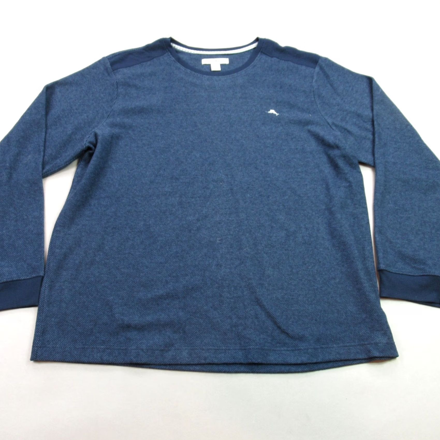 Tommy Bahama Tommy Bahama Mens XL Sweater Long Sleeve Pullover Crew Neck Blue Casual Shirt Size US XL / EU 56 / 4 - 2 Thumbnail
