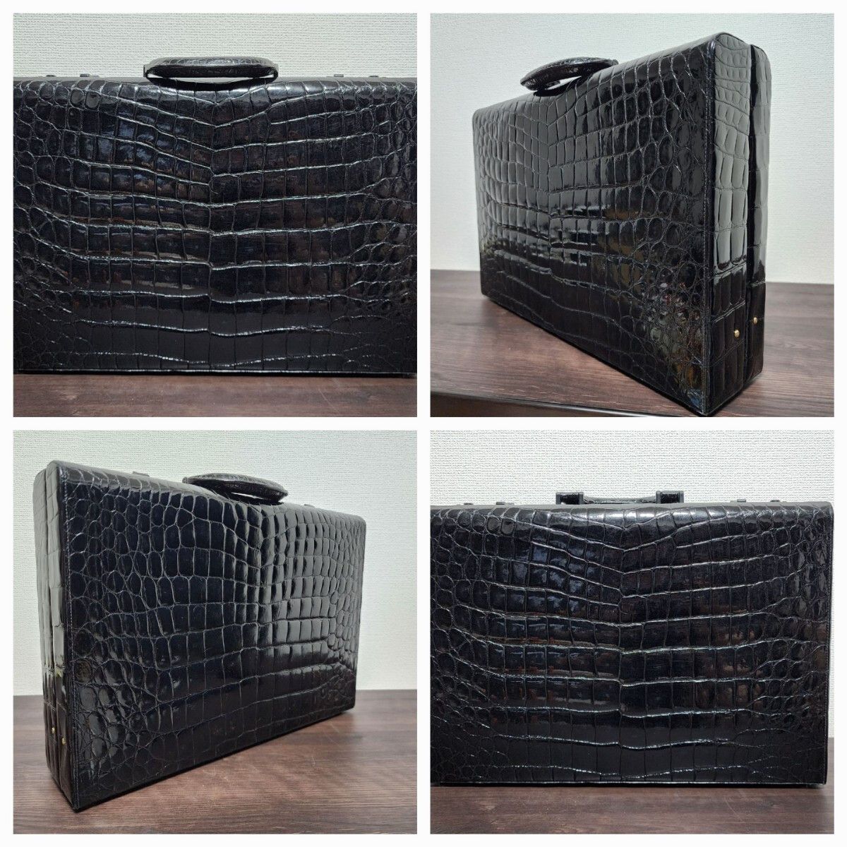 Testoni NEW €22000 CROCODILE SKIN LEATHER ATTACHE CASE BRIEFCASE BAG Size ONE SIZE - 3 Thumbnail