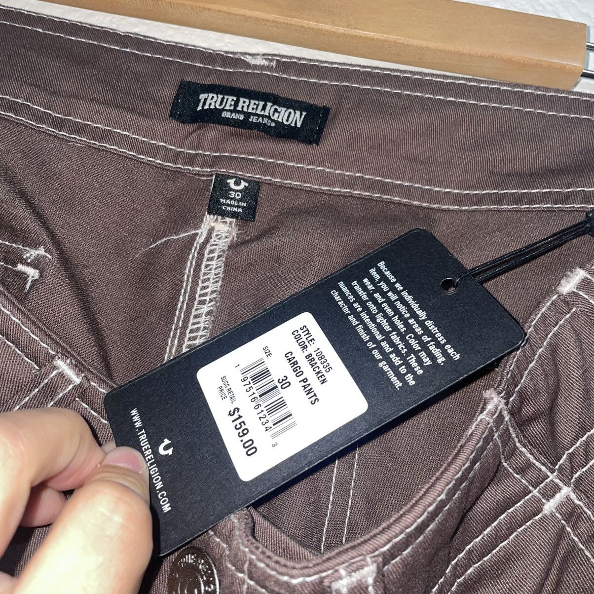 True Religion True Religion Brown Cargo Pants Size US 33 - 5 Thumbnail