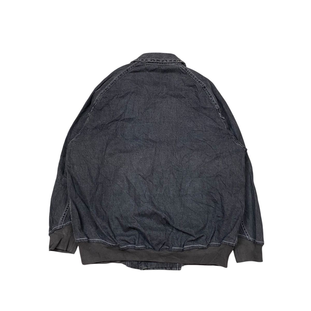 Issey Miyake × Japanese Brand × mercibeaucoup Mercibeaucoup Double Breasted Denim Bomber Jacket Size US M / EU 48-50 / 2 - 3 Thumbnail