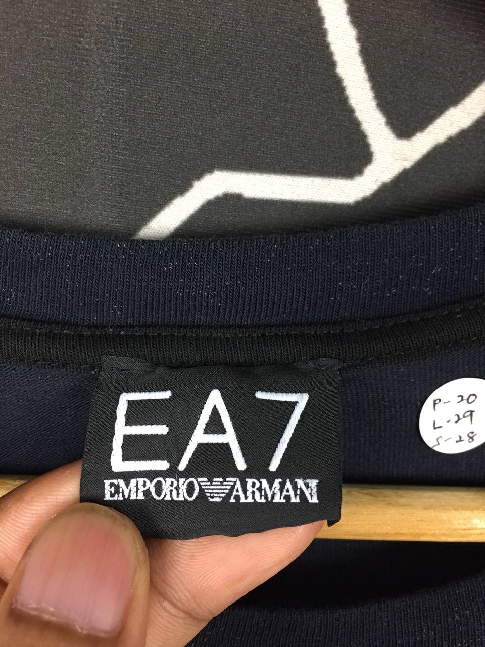 Emporio Armani Emporio Armani EA7 Stretch Cotton Long Sleeve Tee Size US L / EU 52-54 / 3 - 12 Thumbnail