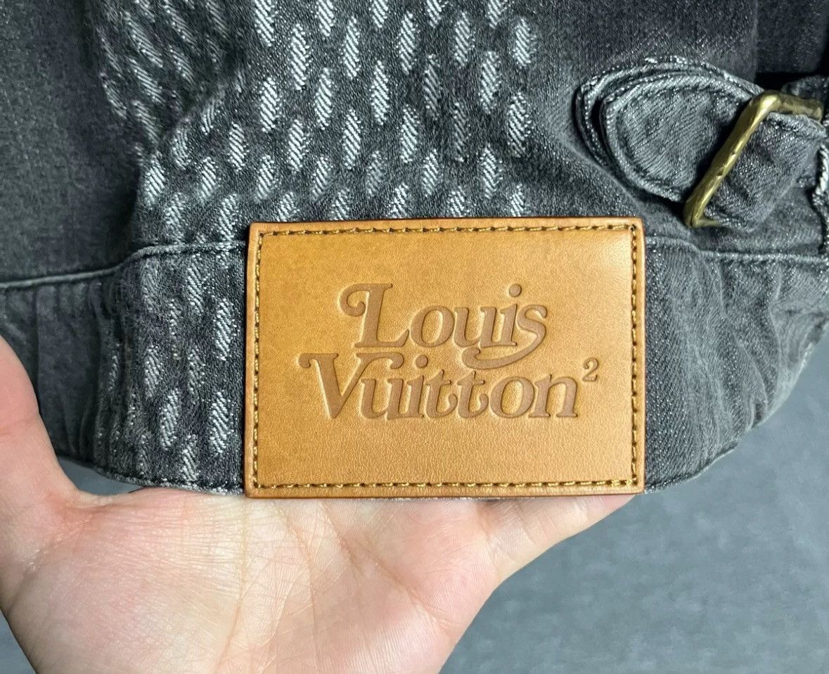 Louis Vuitton Louis Vuitton Black Grey Nigo Full Print Logo Denim Jacket Size US M / EU 48-50 / 2 - 3 Thumbnail