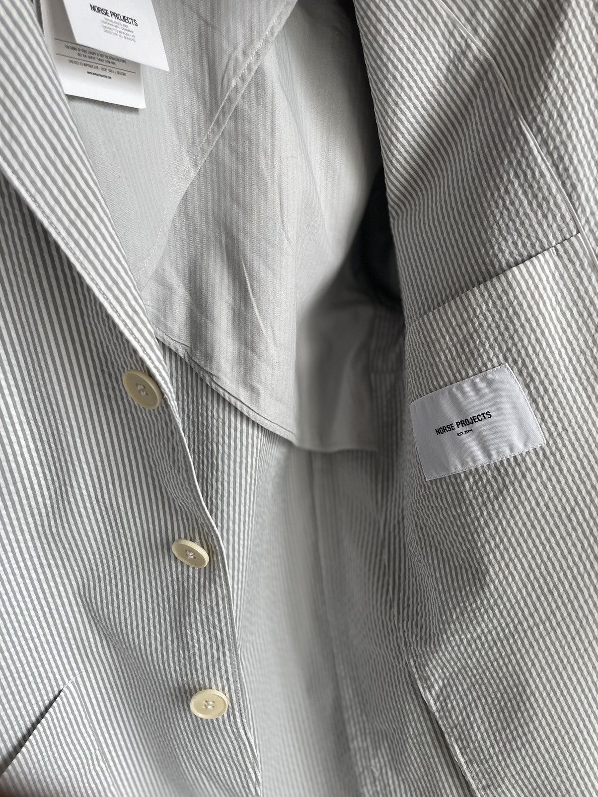 Norse Projects Norse Projects seersucker blazer Size 48R - 6 Thumbnail