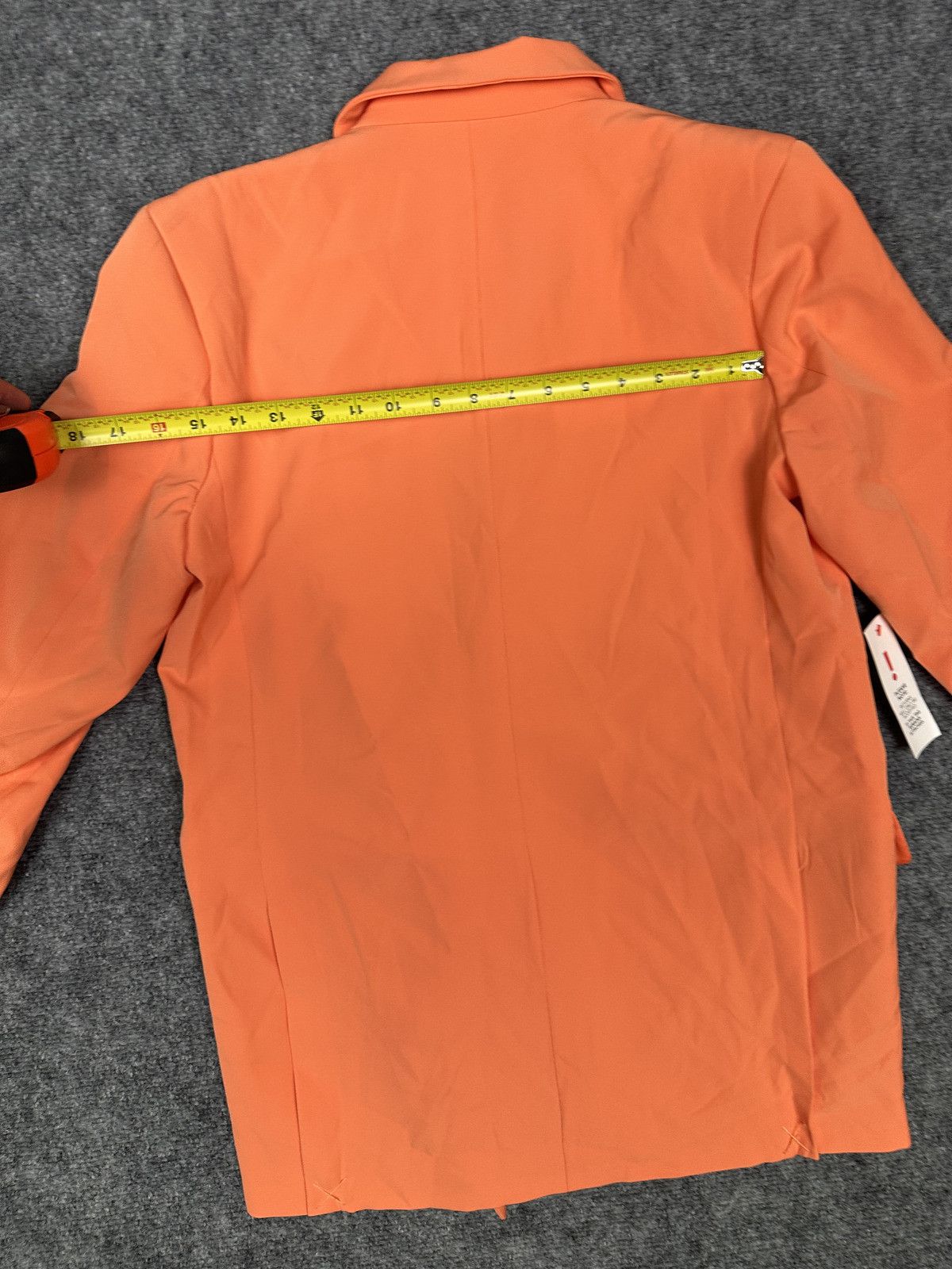 Bardo Bardot Women's Orange Double-Breasted Blazer Jacket Size XS Size XS / US 0-2 / IT 36-38 - 16 Thumbnail