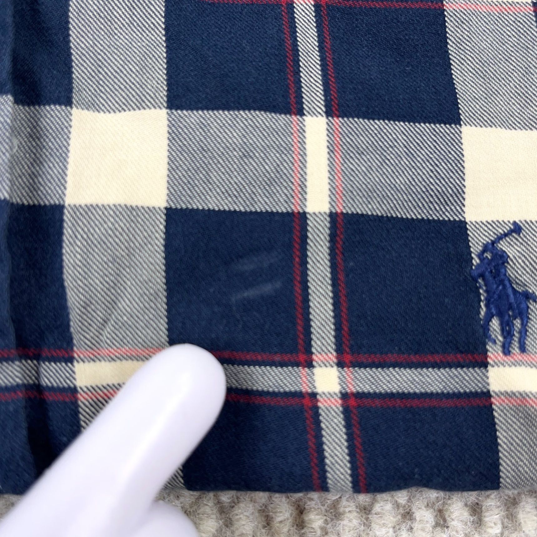 Ralph Lauren Ralph Lauren Blaire Button-Up Shirt Men XL Blue Plaid Flannel Casual Tall Shirt Size US XL / EU 56 / 4 - 7 Thumbnail