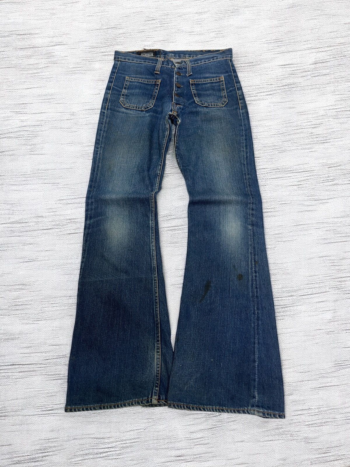 If Six Was Nine Vintage Capitan Bell Bottom Bush Pant Slight Ankle Stain Size US 28 / EU 44 - 1 Thumbnail