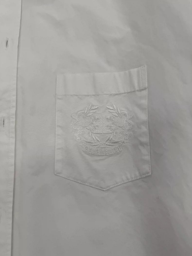 Balenciaga Balenciaga size 37 Logo Pattern Embroidered White Long Sle Size US S / EU 44-46 / 1 - 4 Thumbnail