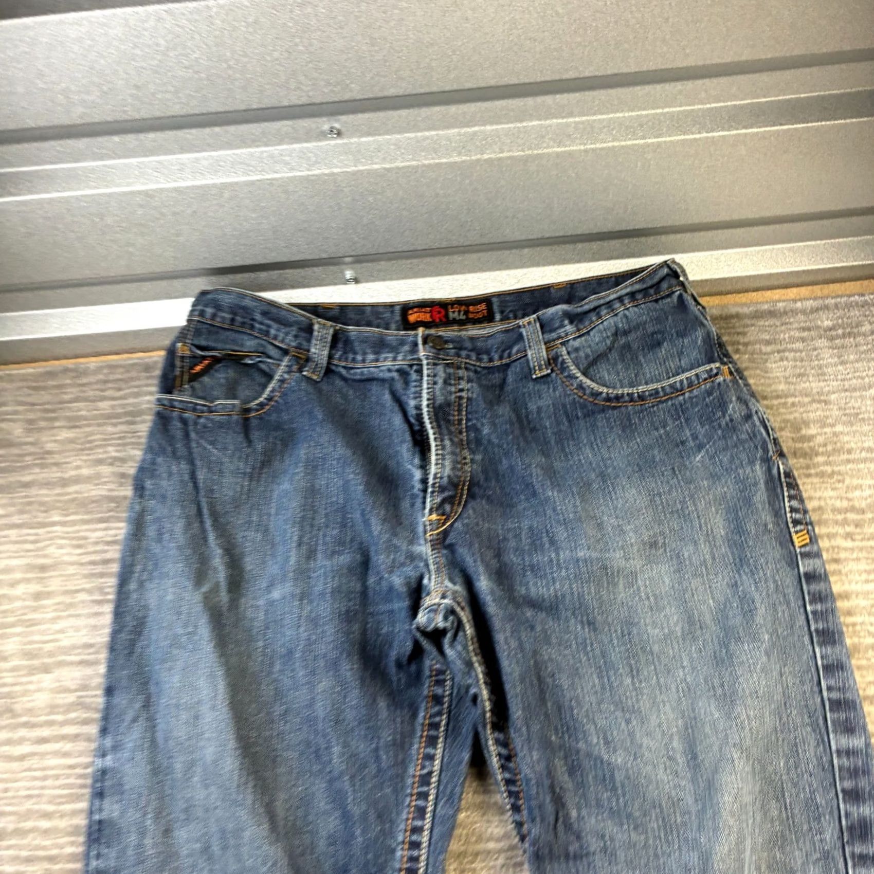 Ariat Ariat Jeans Mens 40x36 Blue Denim Bootcut Relaxed Straight 5-Pocket M4 FR Vintage: No/No N/A Size US 40 / EU 56 - 3 Thumbnail