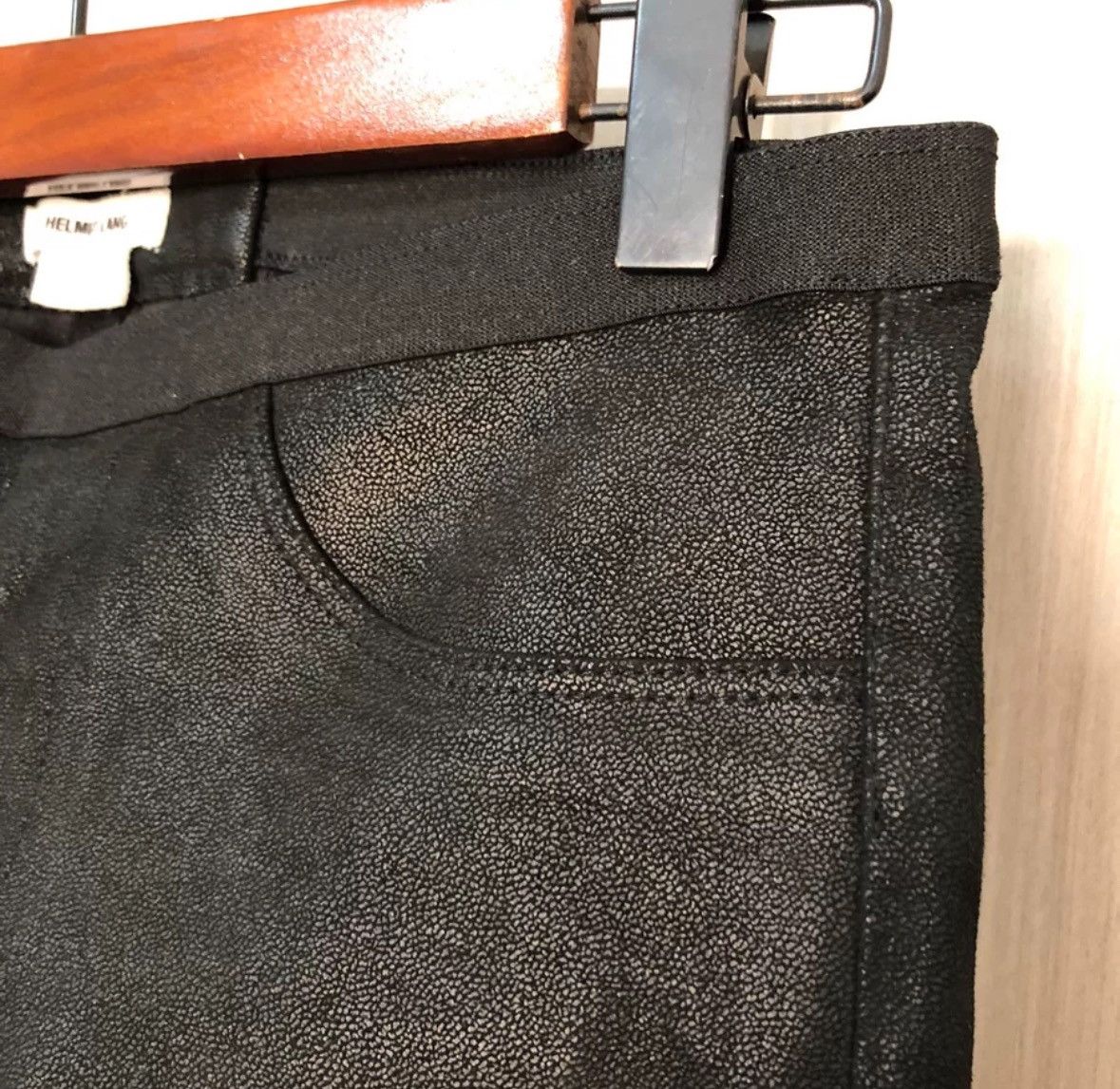 Helmut Lang Helmut Lang Sheepskin Black Leather Tights pants Size US 36 / EU 52 - 7 Thumbnail