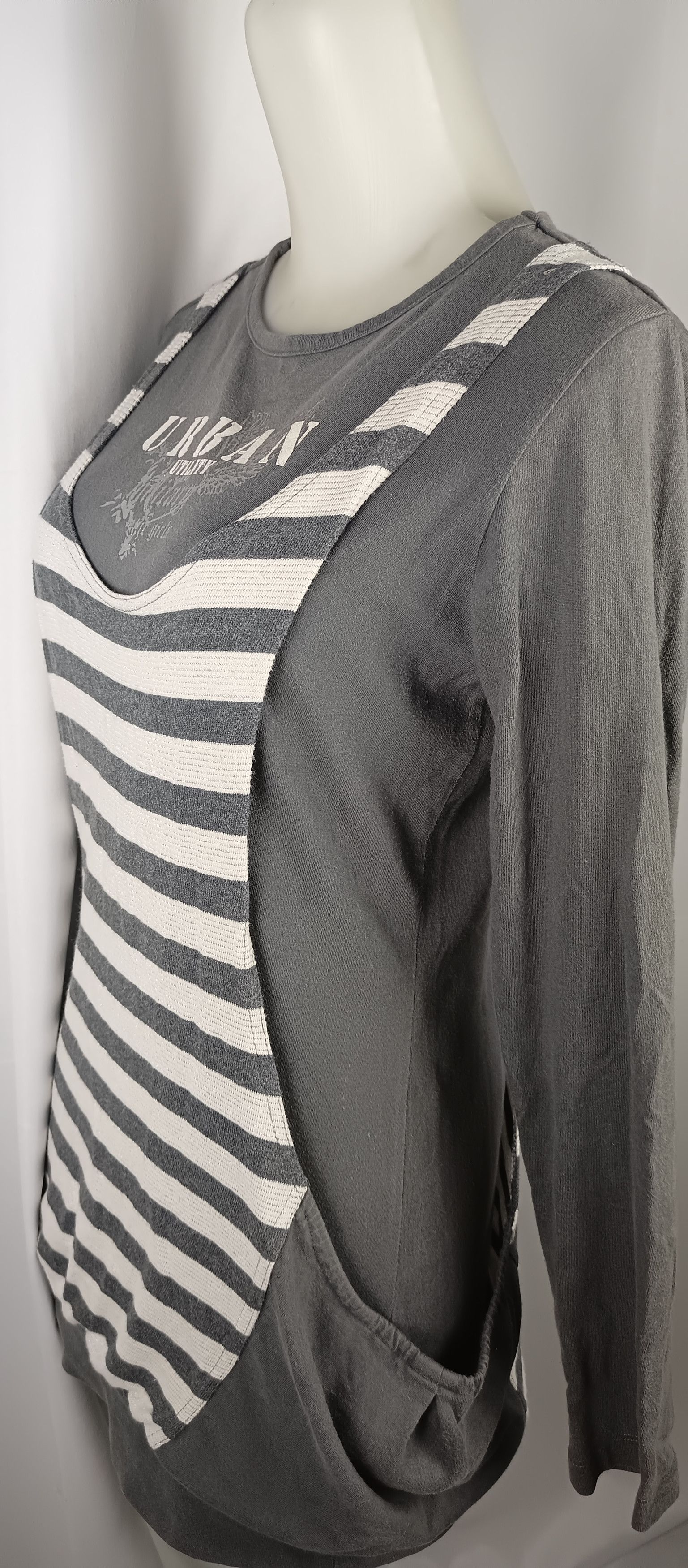 If Six Was Nine × Japanese Brand J.COSI Urban Utility Stripped Long Sleeve tight on the body Size L / US 10 / IT 46 - 10 Thumbnail