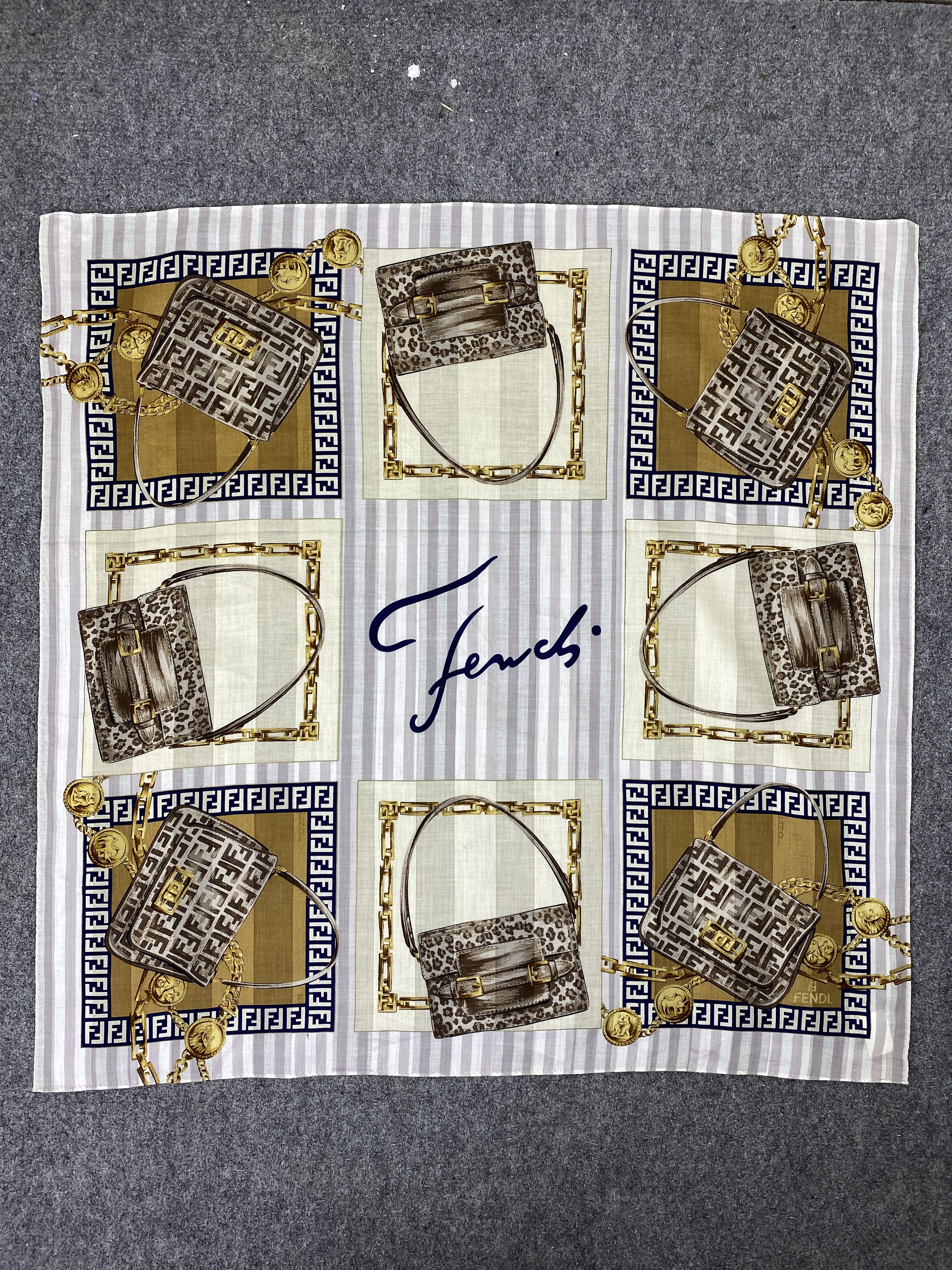 Fendi Vintage Fendi Handkerchief Neckerchief KT0269 Size ONE SIZE - 4 Thumbnail