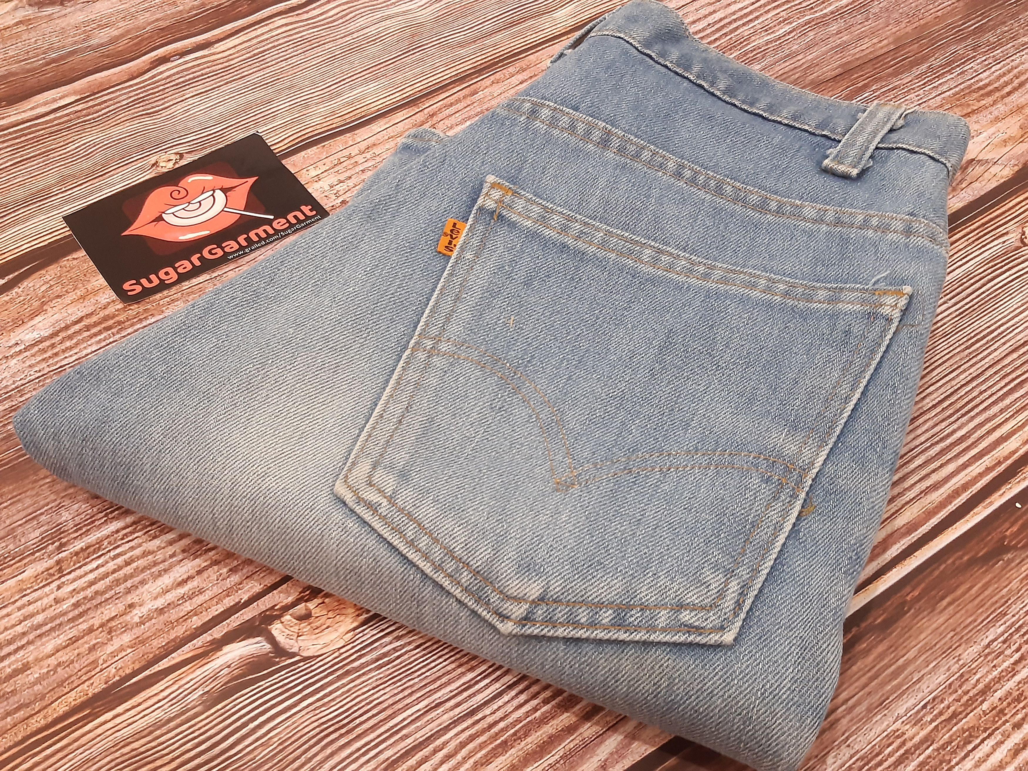 Levi's Levis 646 Bell Bottom Flare Bootcut Orange Tab TALON Jeans Size US 28 / EU 44 - 17 Thumbnail