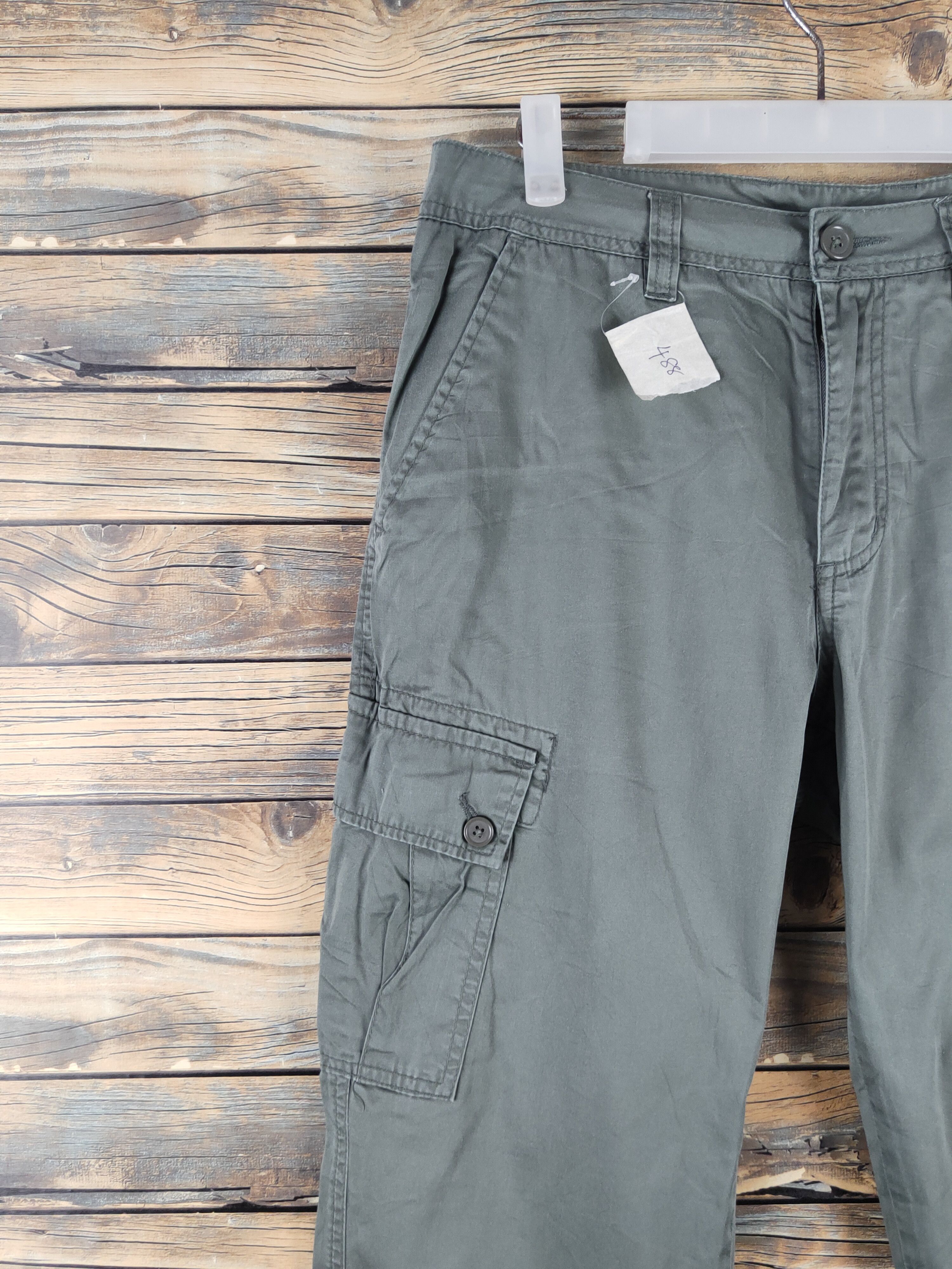 Japanese Brand DL Japanese Brand Green utility Multipocket Cargo Pants #488 Size US 31 - 3 Thumbnail