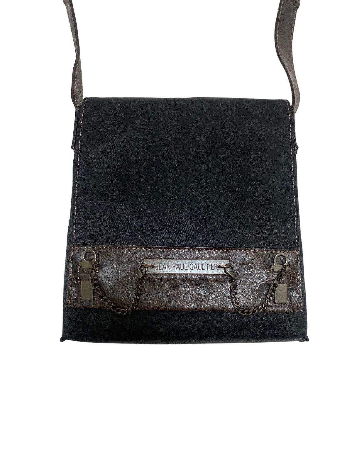 Jean Paul Gaultier Jean Paul Gaultier JPG Metal Plate Sling/Crossbody Bag Size ONE SIZE - 6 Thumbnail