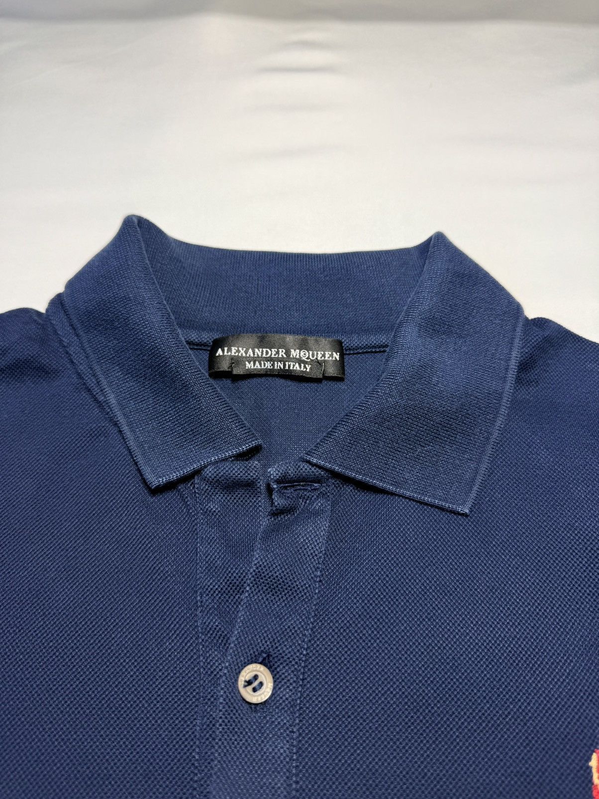 Alexander McQueen Alexander McQueen Embroidered Multi Skull Polo L Size US L / EU 52-54 / 3 - 6 Thumbnail