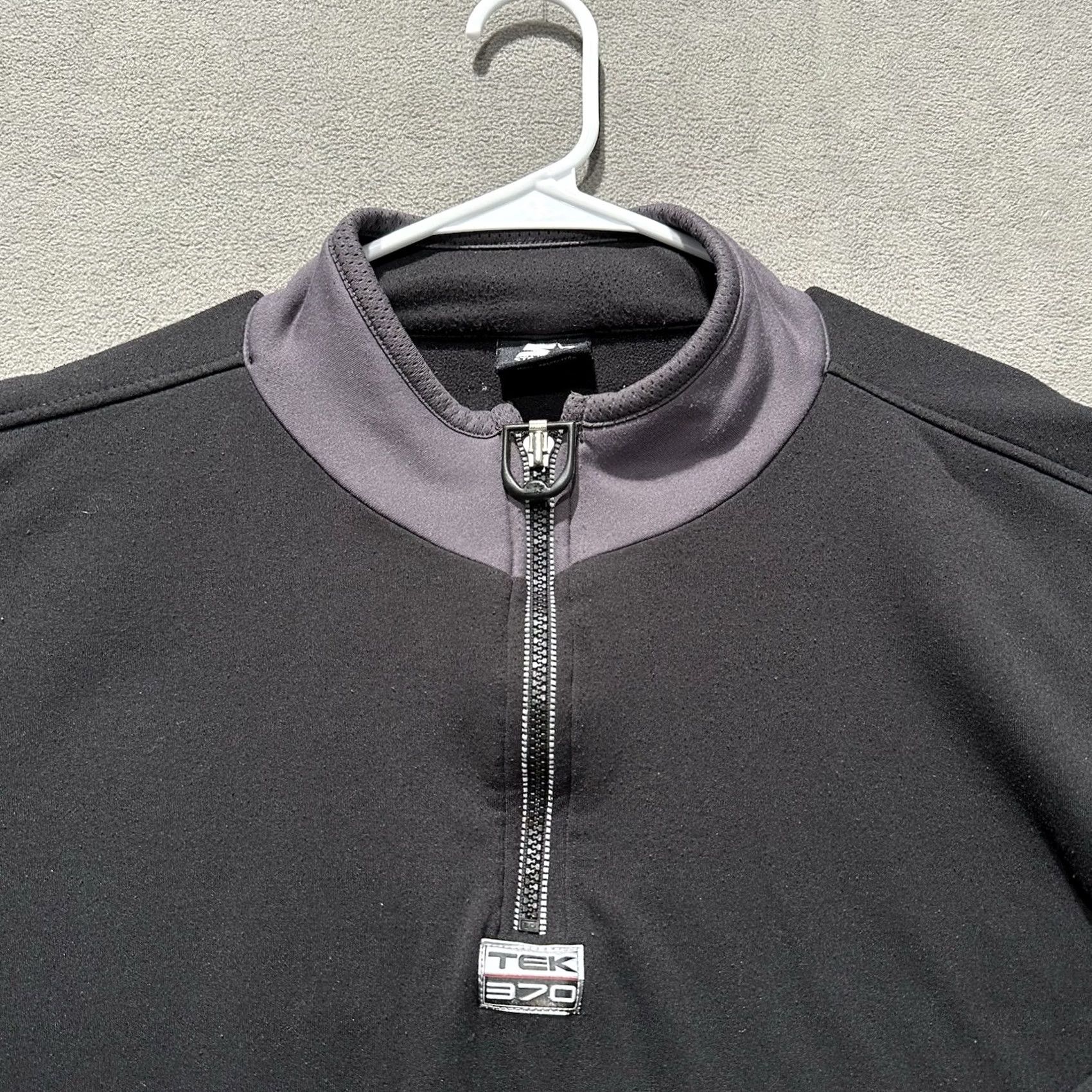 Starter Starter Pullover Mens Large Black/Gray Fleece Reflective Performance Running GUC Size US L / EU 52-54 / 3 - 3 Thumbnail