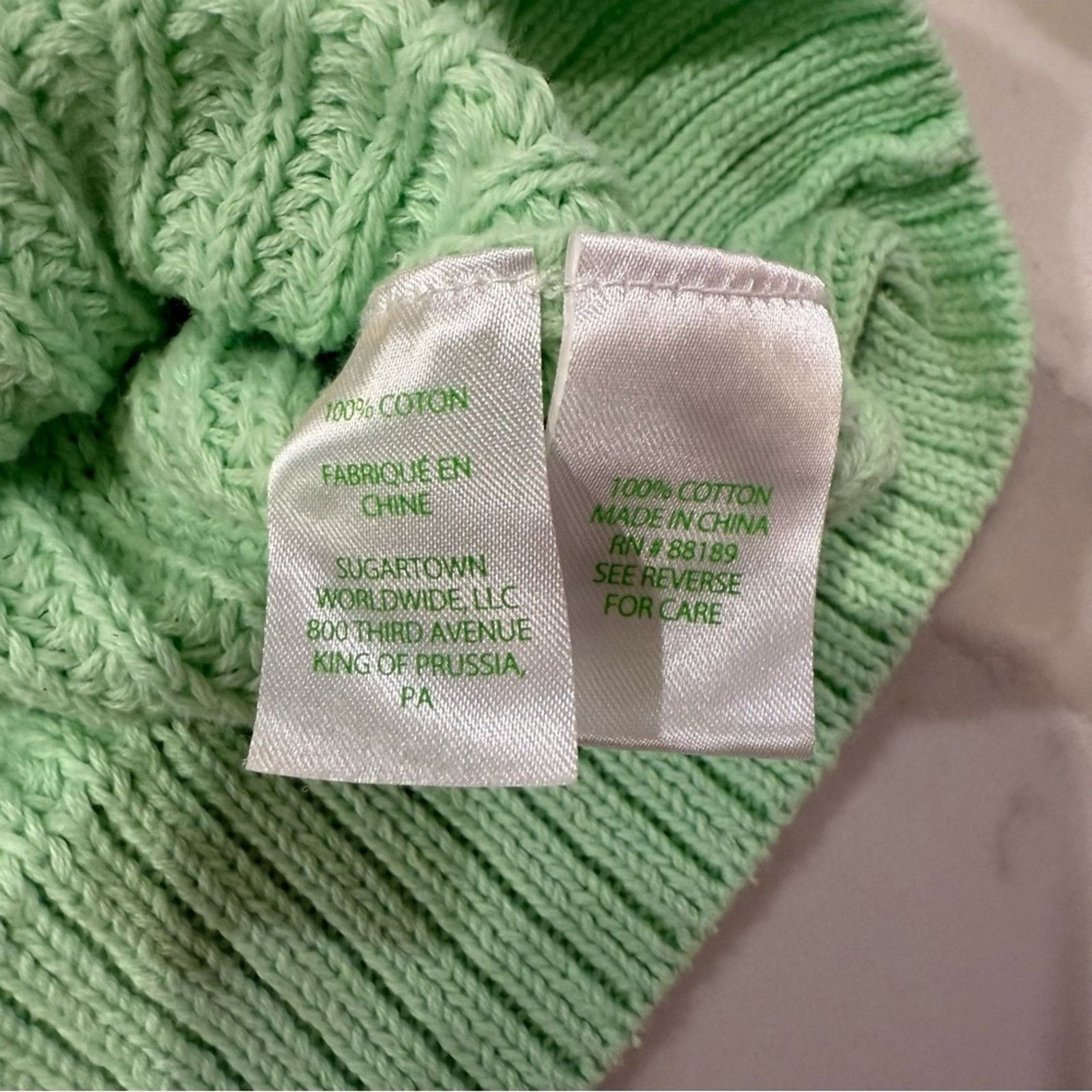 Lilly Pulitzer Lilly Pulitzer Bristow Knit Sweater Womens XS PistachioGreen Size XS / US 0-2 / IT 36-38 - 9 Thumbnail