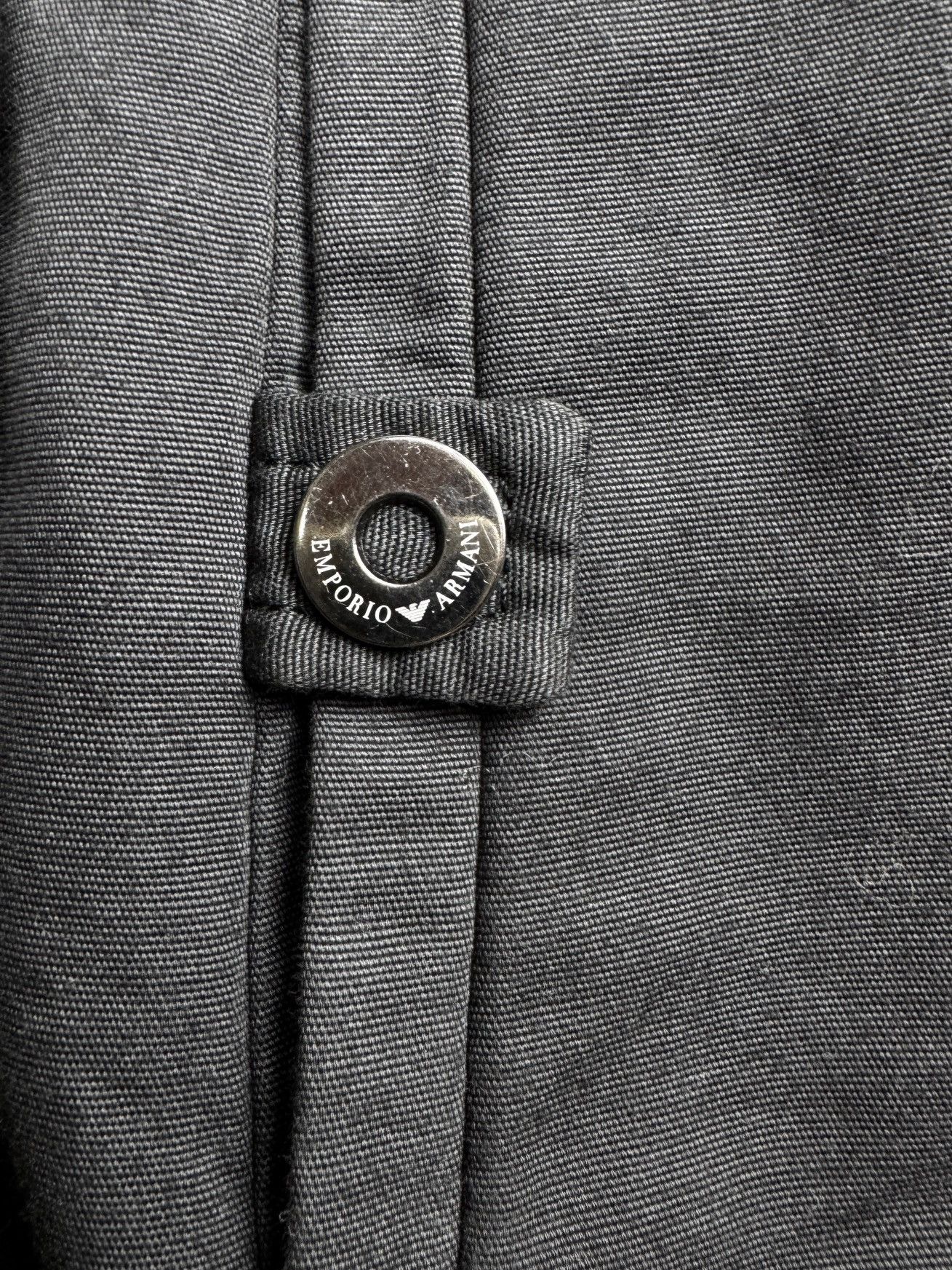 Emporio Armani Emporio Armani grey cotton military utility bomber jacket Size XL / US 12-14 / IT 48-50 - 4 Thumbnail