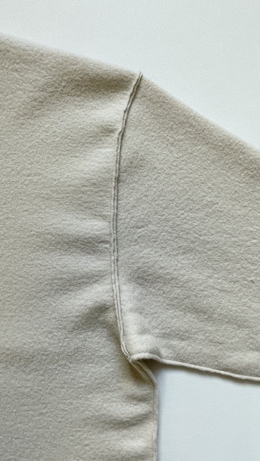 Issey Miyake Cream Wool ‘Inside Out Seams’ Sweater Size US L / EU 52-54 / 3 - 14 Thumbnail