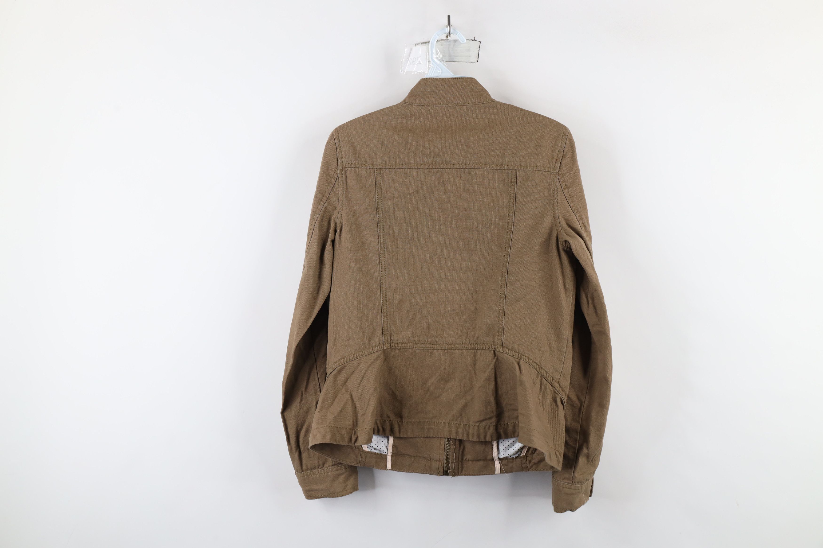 Vintage New Hinge Nordstrom Canvas Military Style Field Jacket Stone Size S / US 4 / IT 40 - 13 Thumbnail