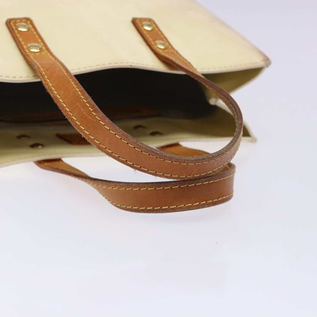 Louis Vuitton LOUIS VUITTON Monogram Vernis Reade PM Hand Bag Perle M91336 Size ONE SIZE - 7 Thumbnail