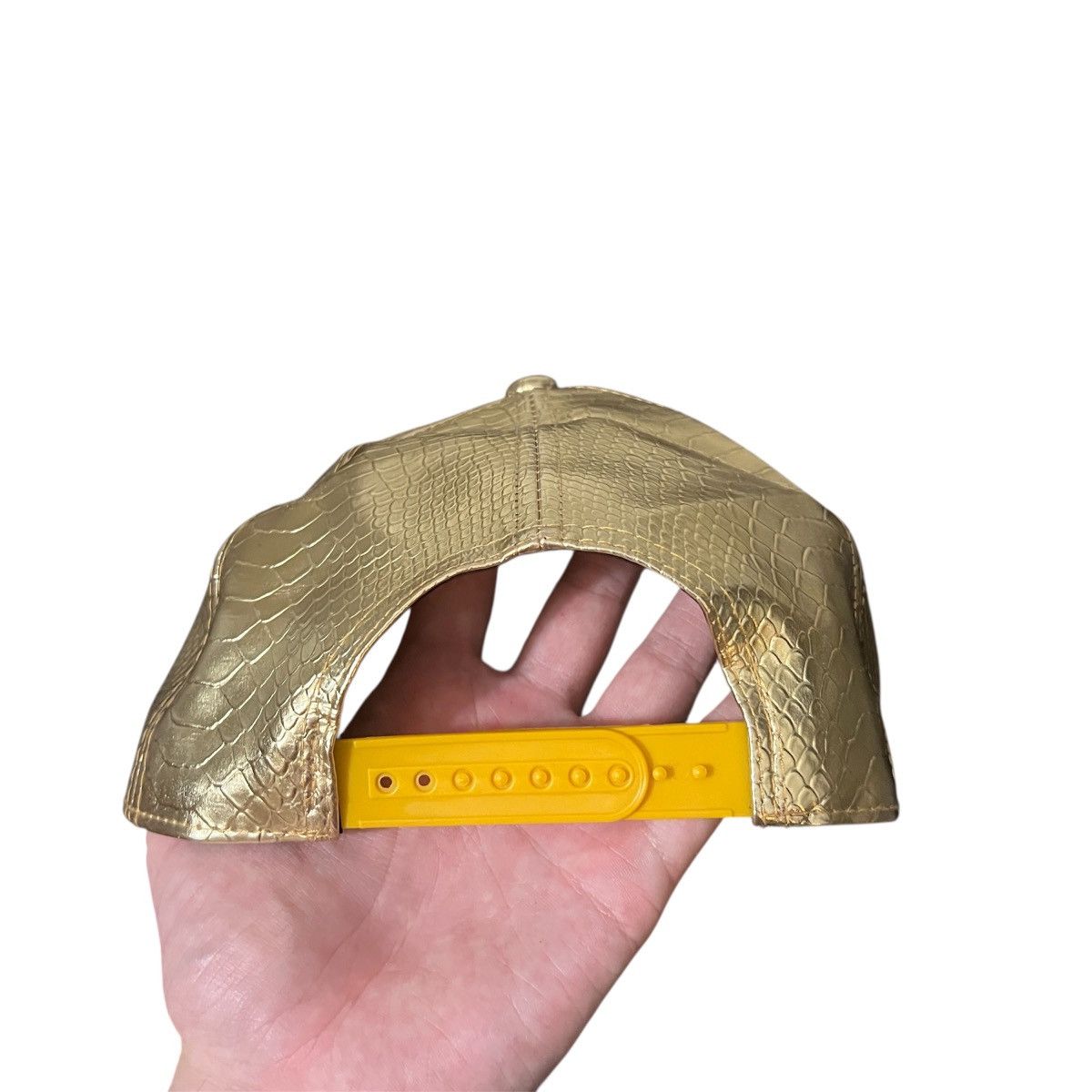 Vintage Y2K Golden Cap Hat Snapback trucker foil gold swag 2010 Size ONE SIZE - 4 Thumbnail