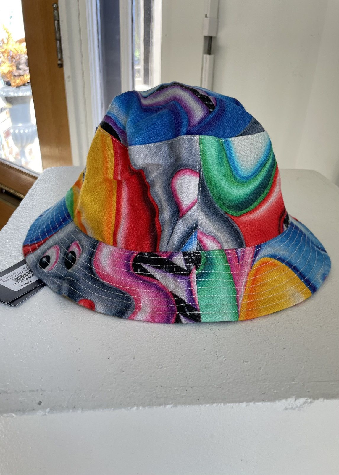 Vilebrequin VILEBREQUIN X Kenny Scharf Graphic Linen Bucket Hat Size ONE SIZE - 3 Thumbnail