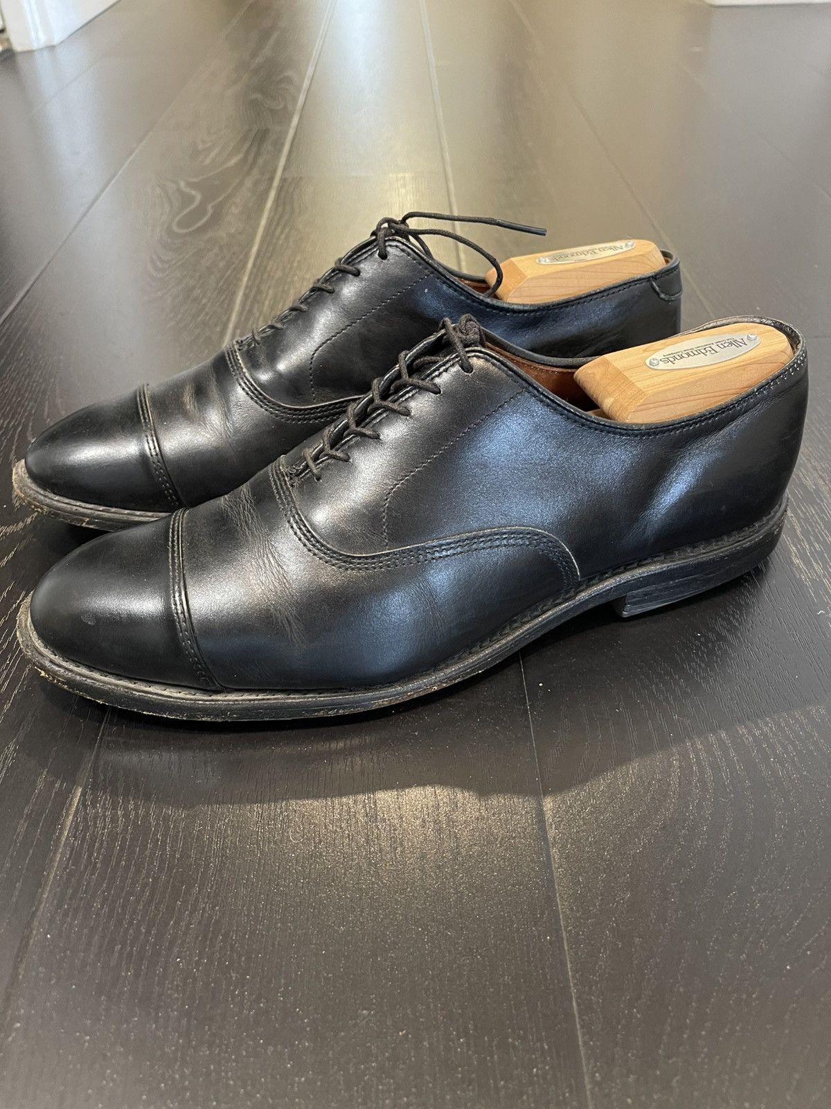 Allen Edmonds Allen Edmonds Park Avenue Black Cap-toe Oxford Dress Shoe Size US 7.5 / EU 40-41 - 2 Thumbnail