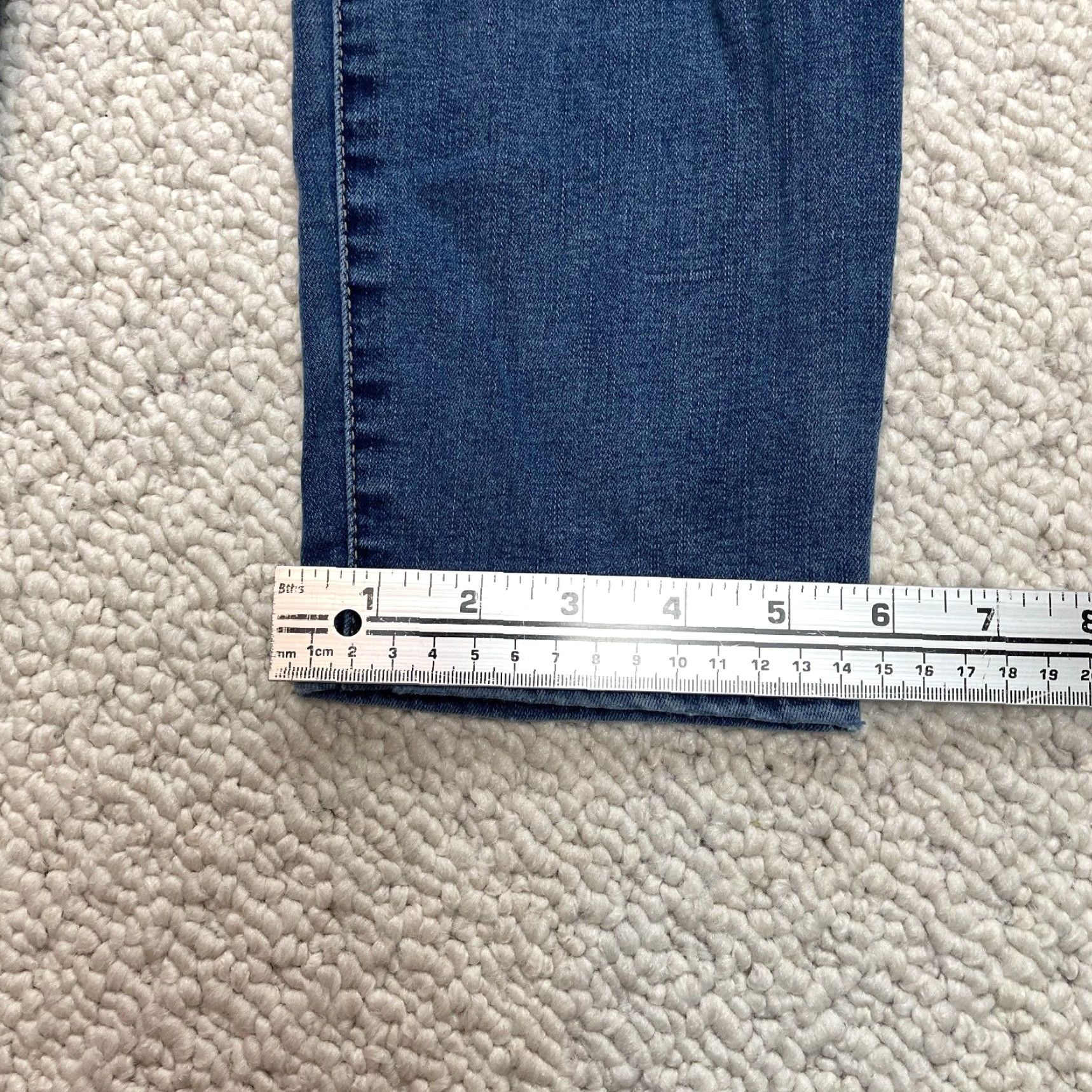 Faded Glory Faded Glory Jeans Womens 16 Blue Denim Dark Wash Straight High Rise 36x28 Size 38" / US 16 / IT 52 - 2 Thumbnail