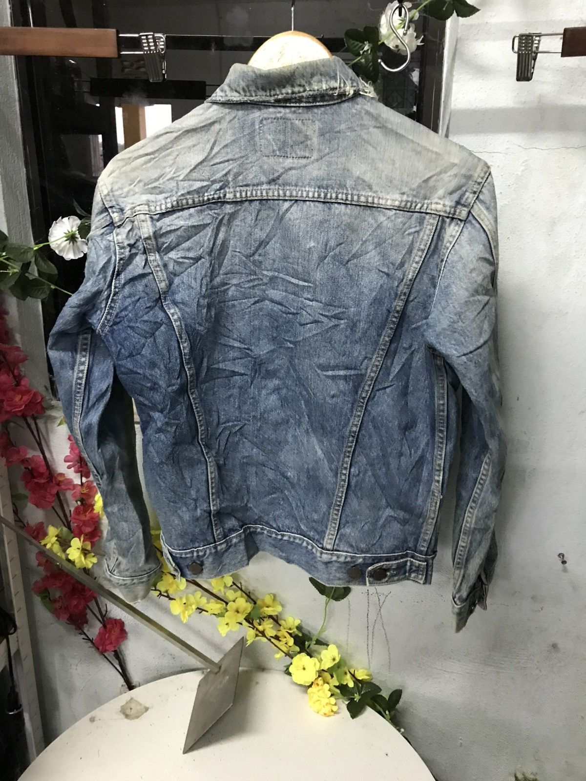 Big John Vintage Denim Big John Diatress Denim Jacket Size US L / EU 52-54 / 3 - 2 Thumbnail