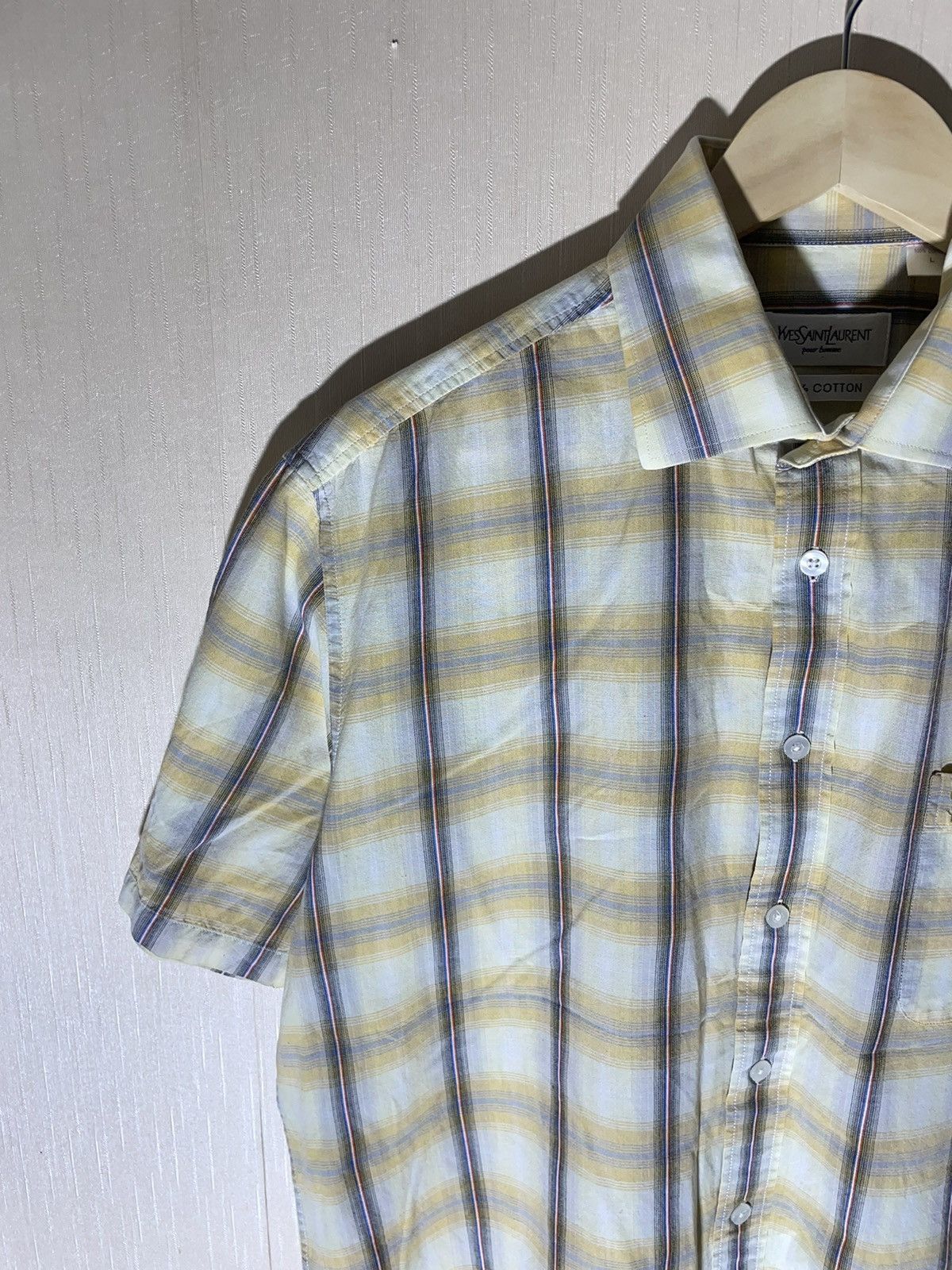 Vintage × Yves Saint Laurent Yves Saint Laurent vintage streetwear shirt Size US L / EU 52-54 / 3 - 3 Thumbnail