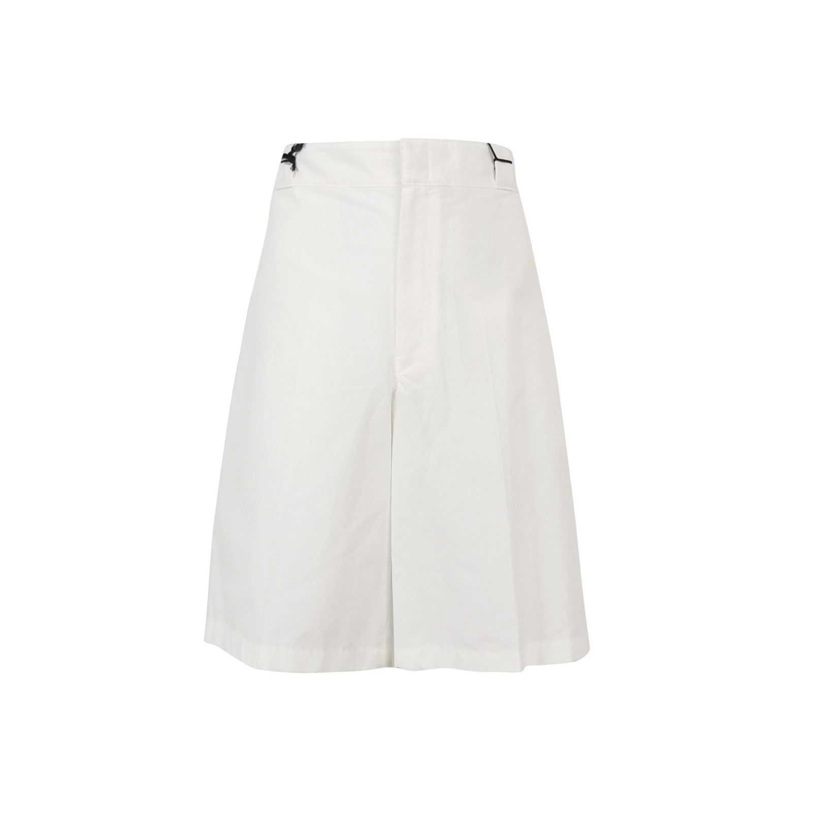Prada Prada White Cotton Blend Shorts Size 52 Size US 36 / EU 52 - 1 Thumbnail