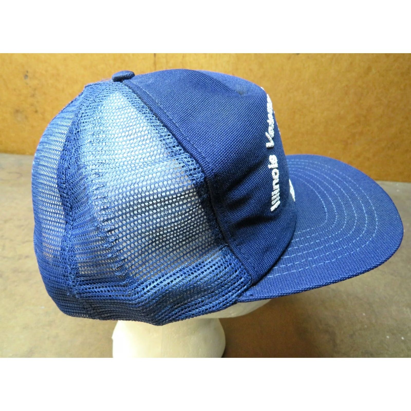 Vintage Vintage Illinois Veterans home at Quincy RESIDENT blue snapback hat trucker cap Size ONE SIZE - 4 Thumbnail