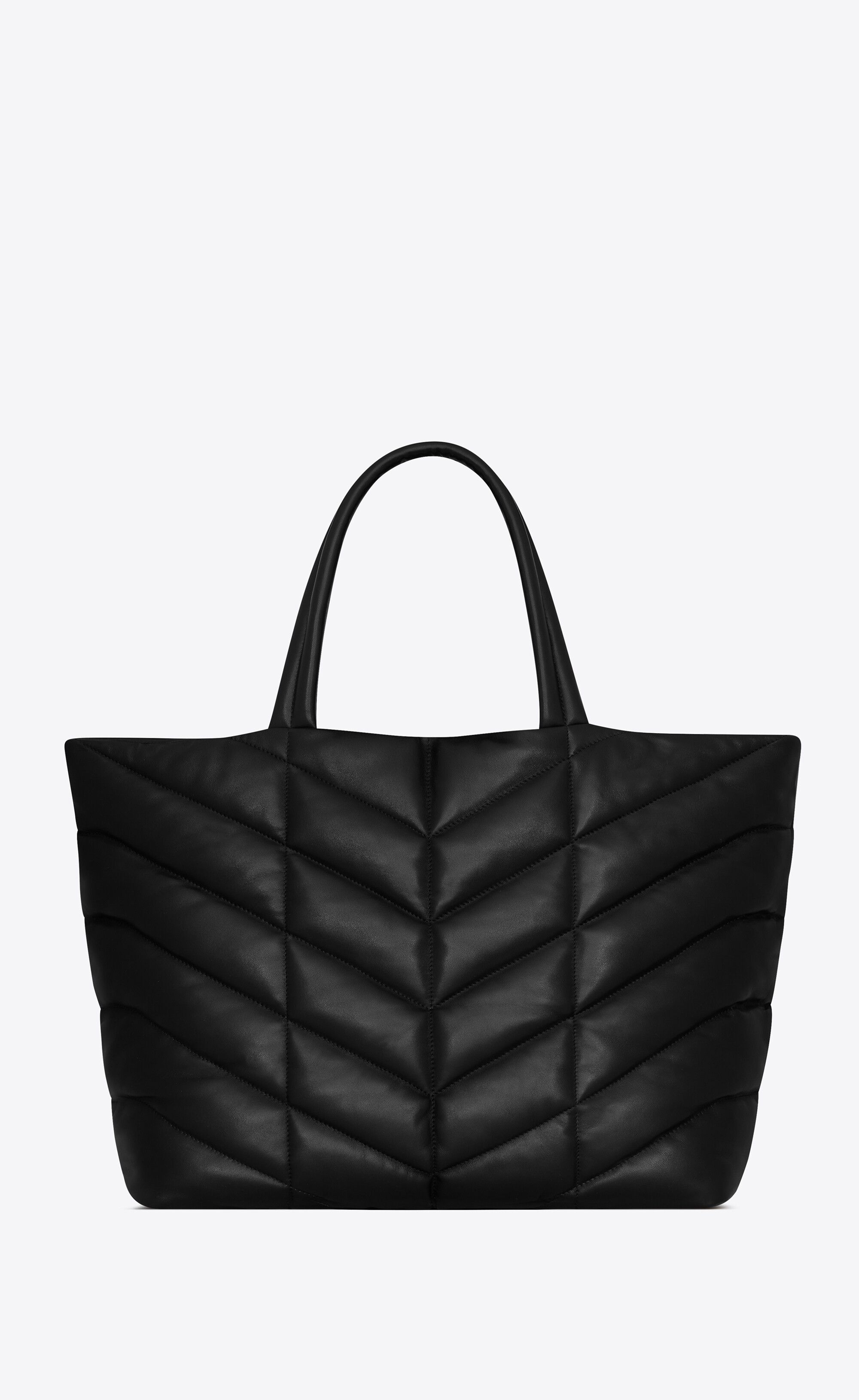 Saint Laurent Paris o1bcso1str1225 Size: OS/Puffer Tote Bag in Black Size ONE SIZE - 2 Thumbnail