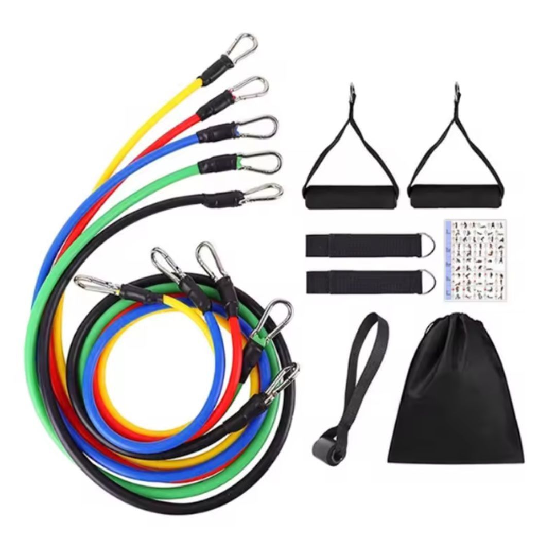 Other Resistance Bands Set 11-Piece Full Body Home Workout Kit Size ONE SIZE - 3 Thumbnail