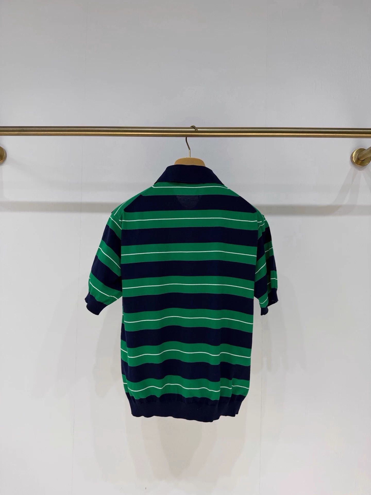 Miu Miu MIU MIU Black Green Stripe Polo Shirt 38 Size S / US 4 / IT 40 - 7 Thumbnail