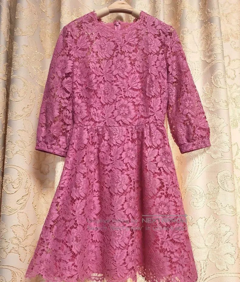 Valentino Valentino Pink lace dress Size S / US 4 / IT 40 - 2 Thumbnail
