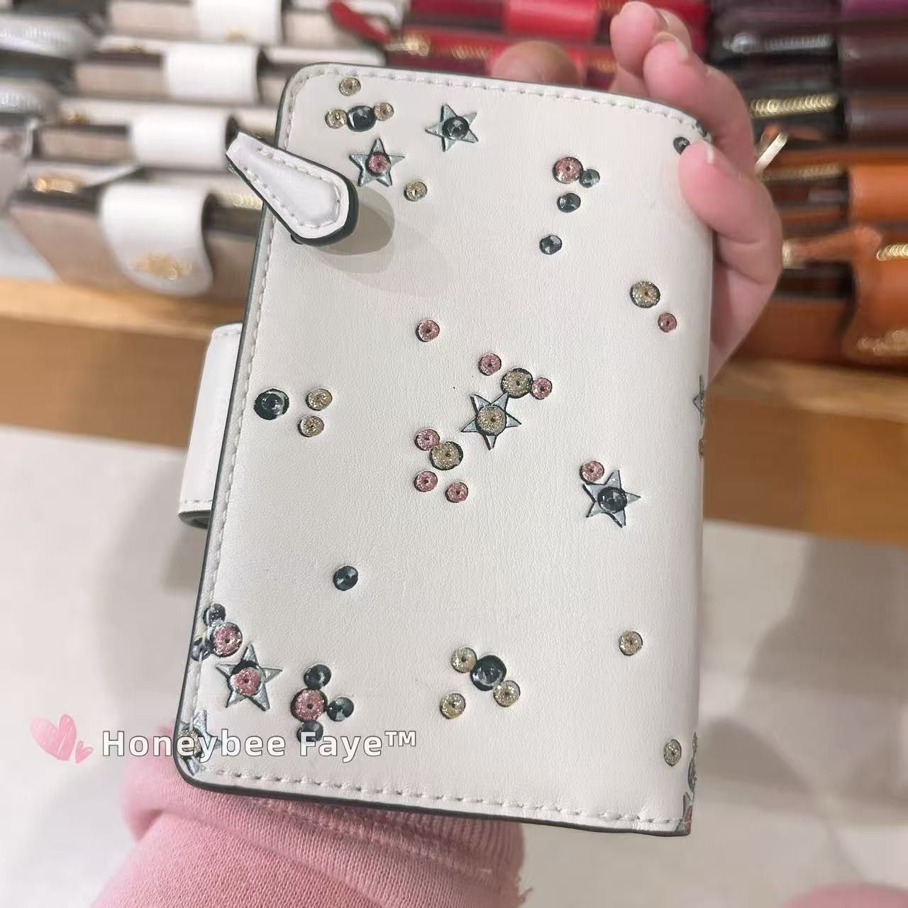 Coach NWT Coach Medium Corner Zip Wallet With Star Print CCL64 Size ONE SIZE - 3 Thumbnail