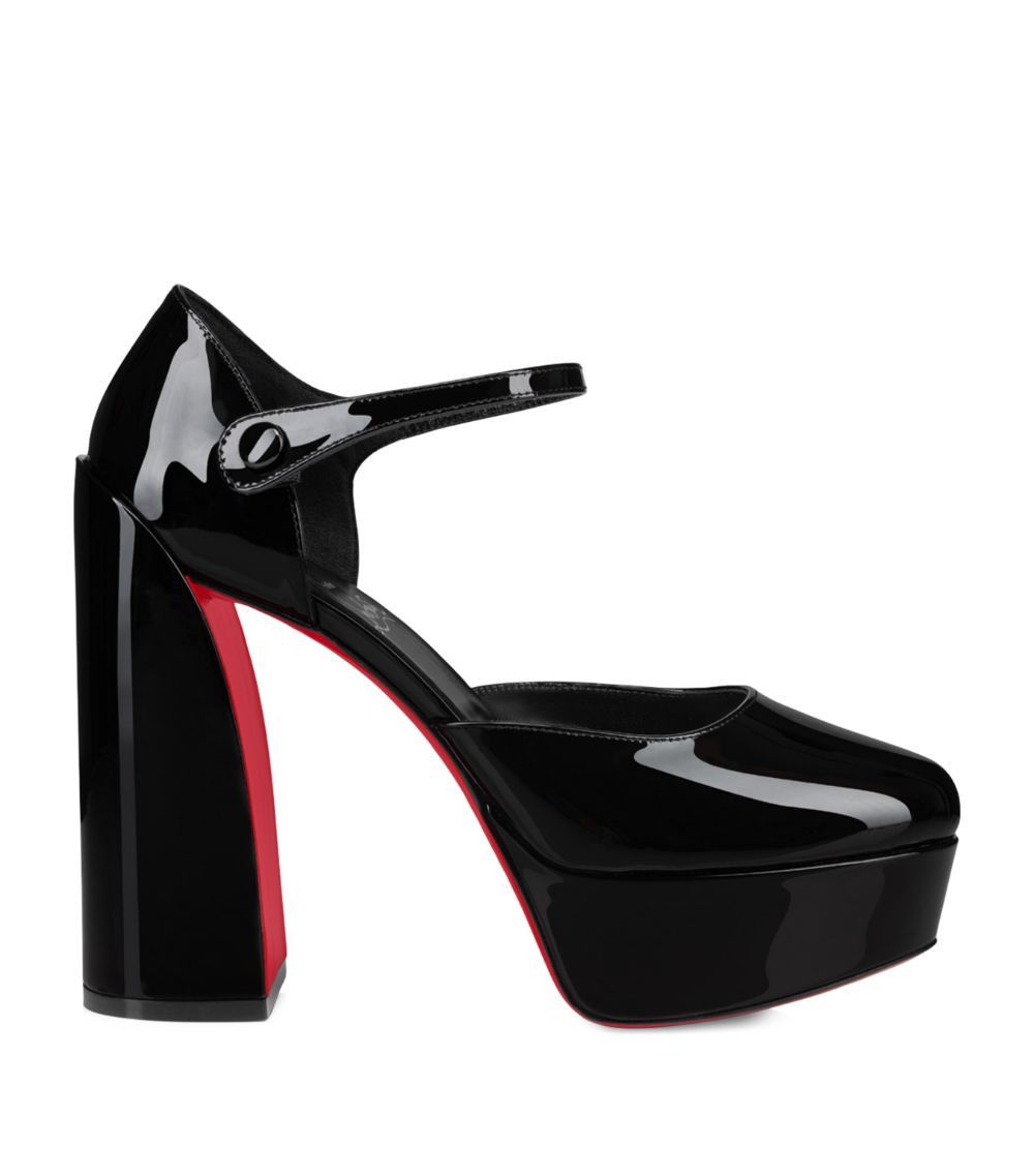 Christian Louboutin o1s1wg110924 Movidastrap Pumps in Black Size US 7 / IT 37 - 1 Thumbnail