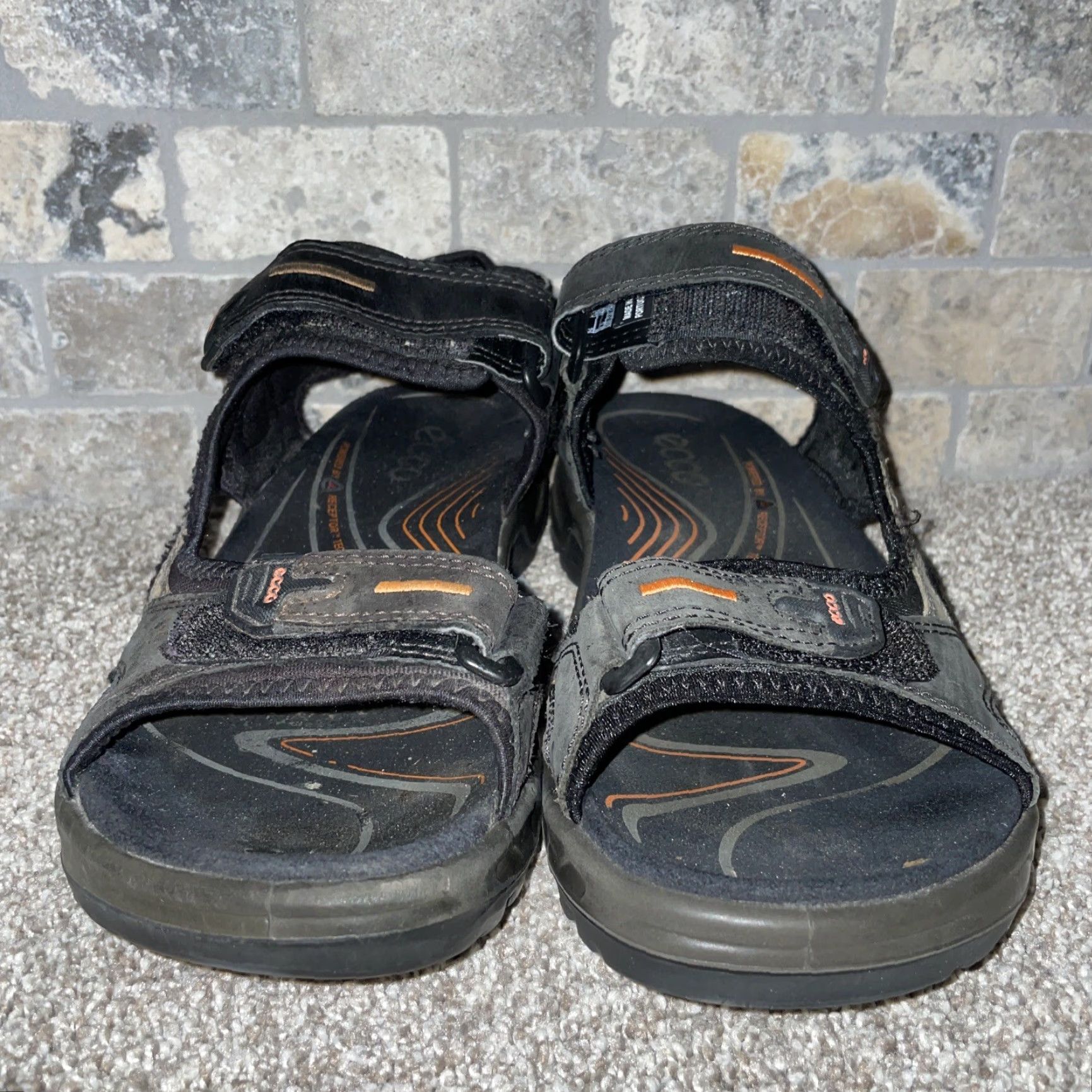 Ecco Ecco Receptor Sandals Mens 42 Black Slip-On Shoes Men Size ONE SIZE - 3 Thumbnail